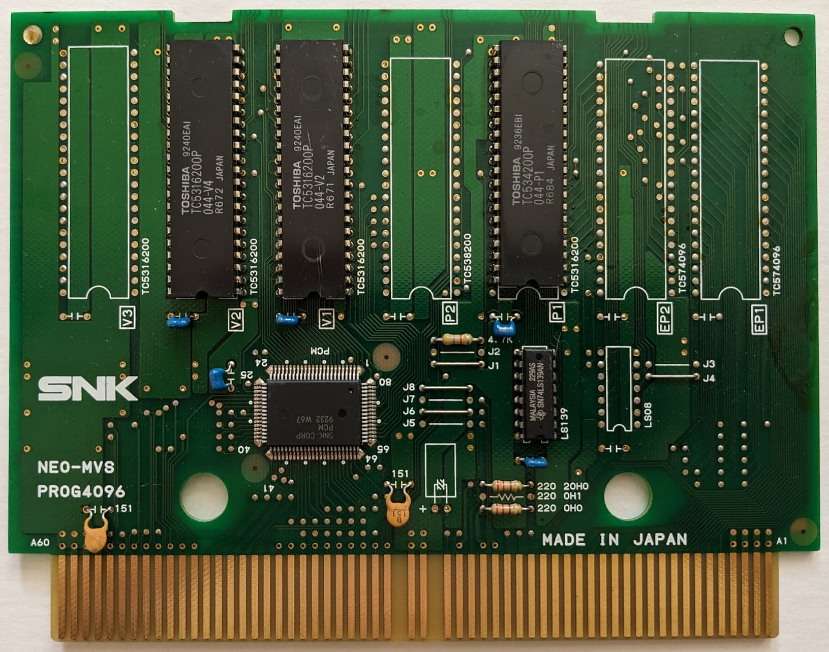 Art of Fighting — official PCB back