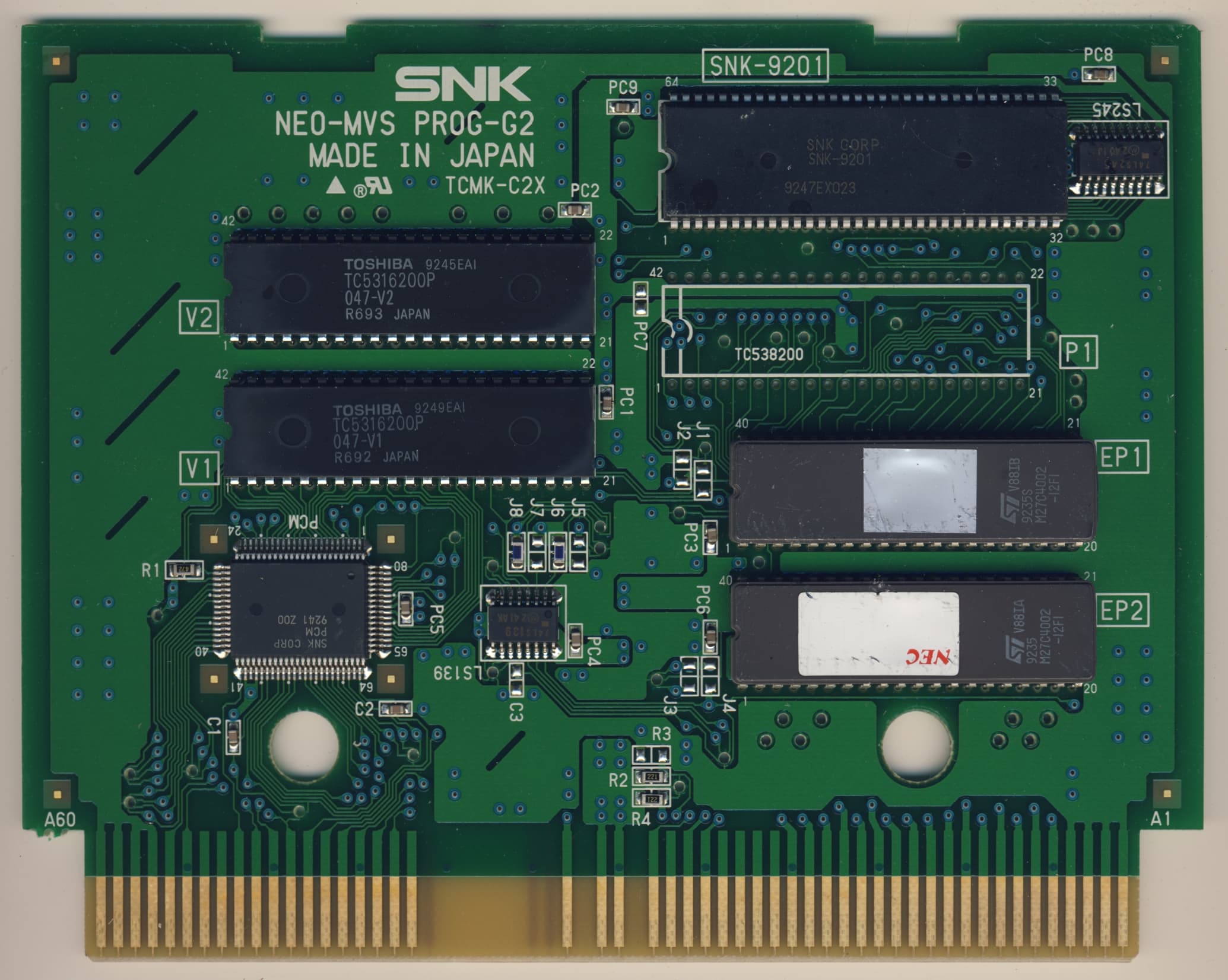 Fatal Fury 2 — official PCB front