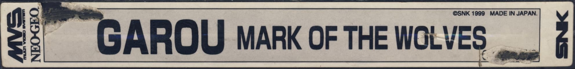 Garou: Mark of the Wolves — official cart label