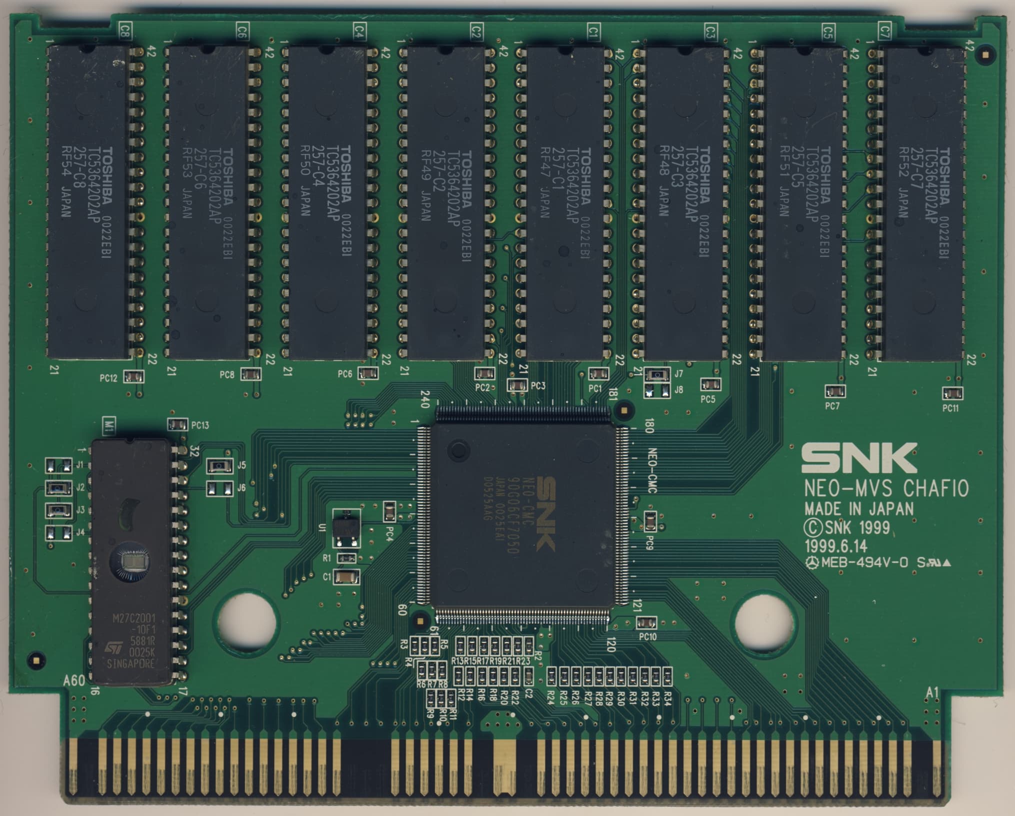 King of Fighters 2000 (2000) — official PCB back
