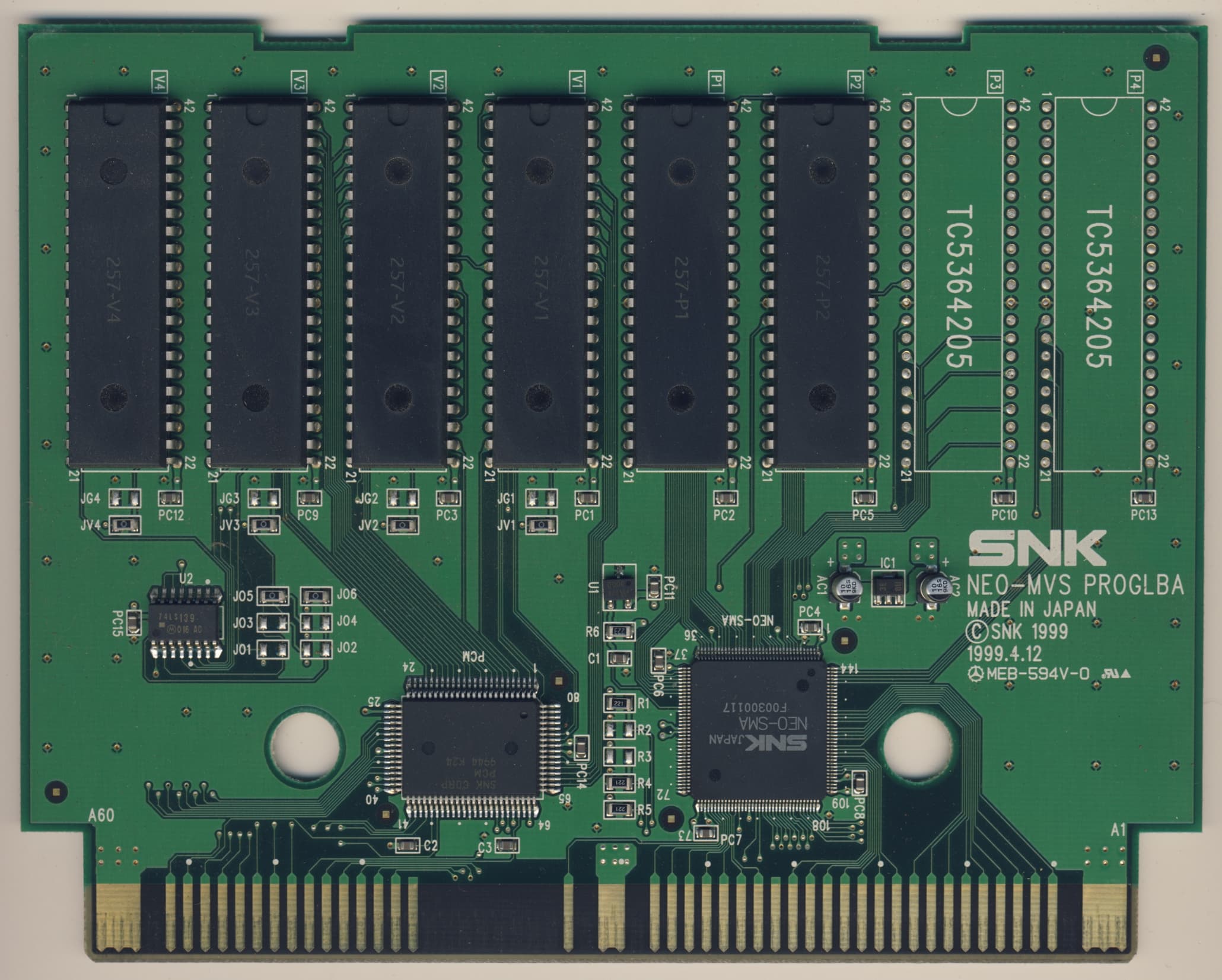 King of Fighters 2000 (2000) — official PCB back