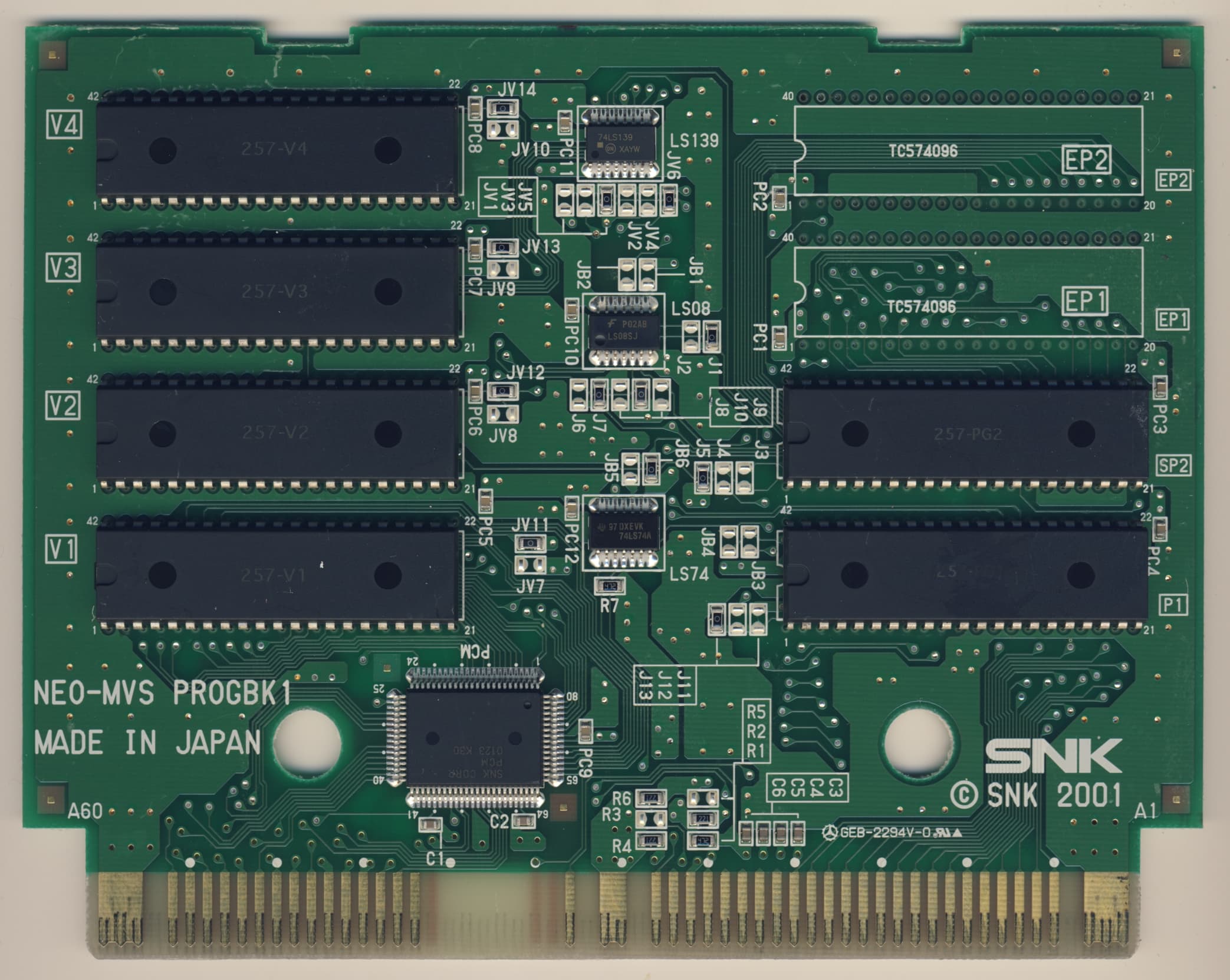 King of Fighters 2000 (2000) — official PCB back