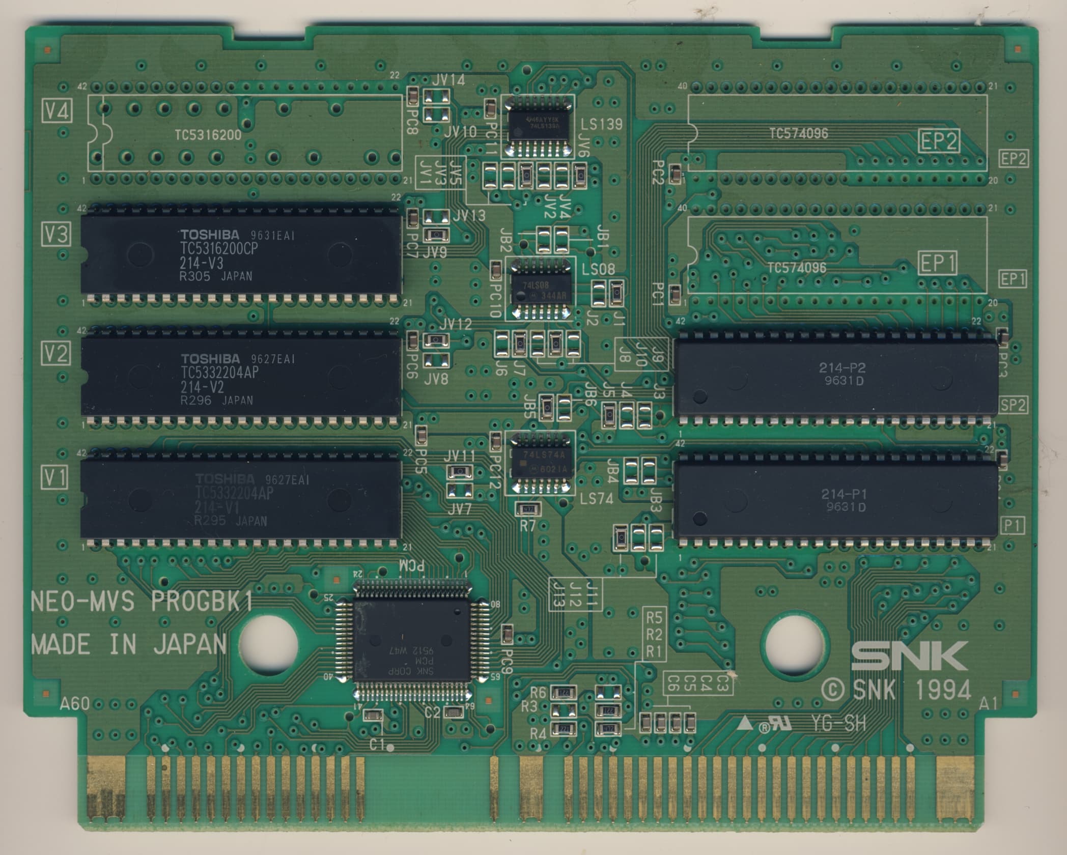 King of Fighters '96 — official PCB back