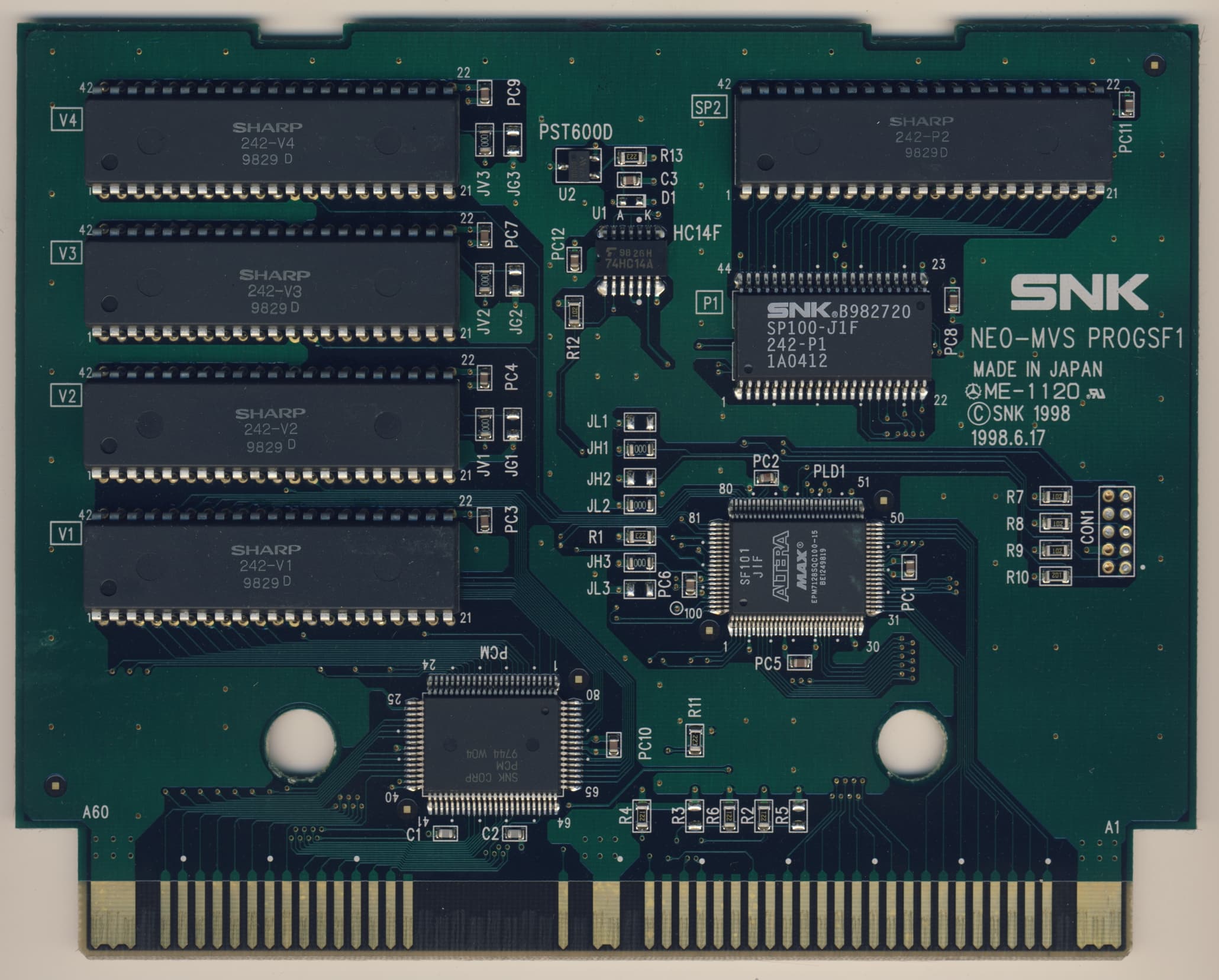 King of Fighters '98 — official PCB back