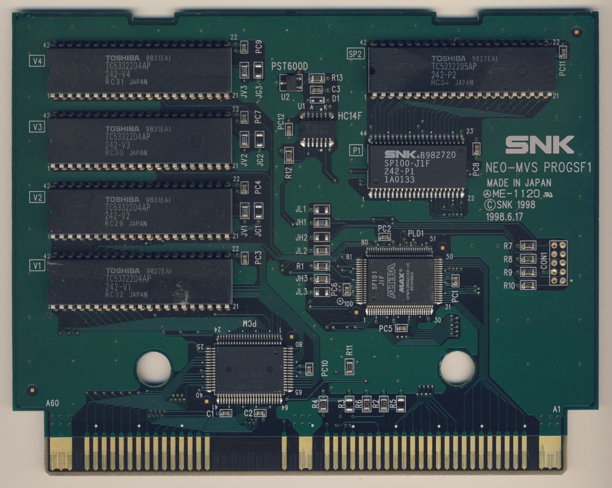 King of Fighters '98 — official PCB back
