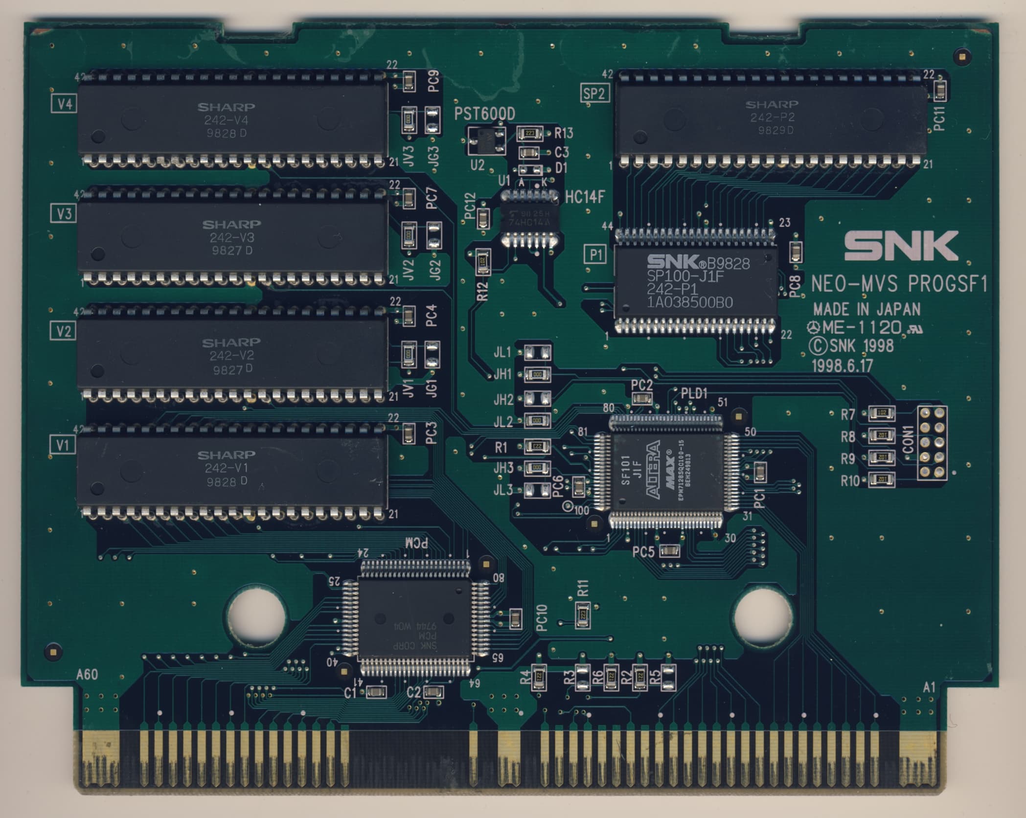 King of Fighters '98 — official PCB back