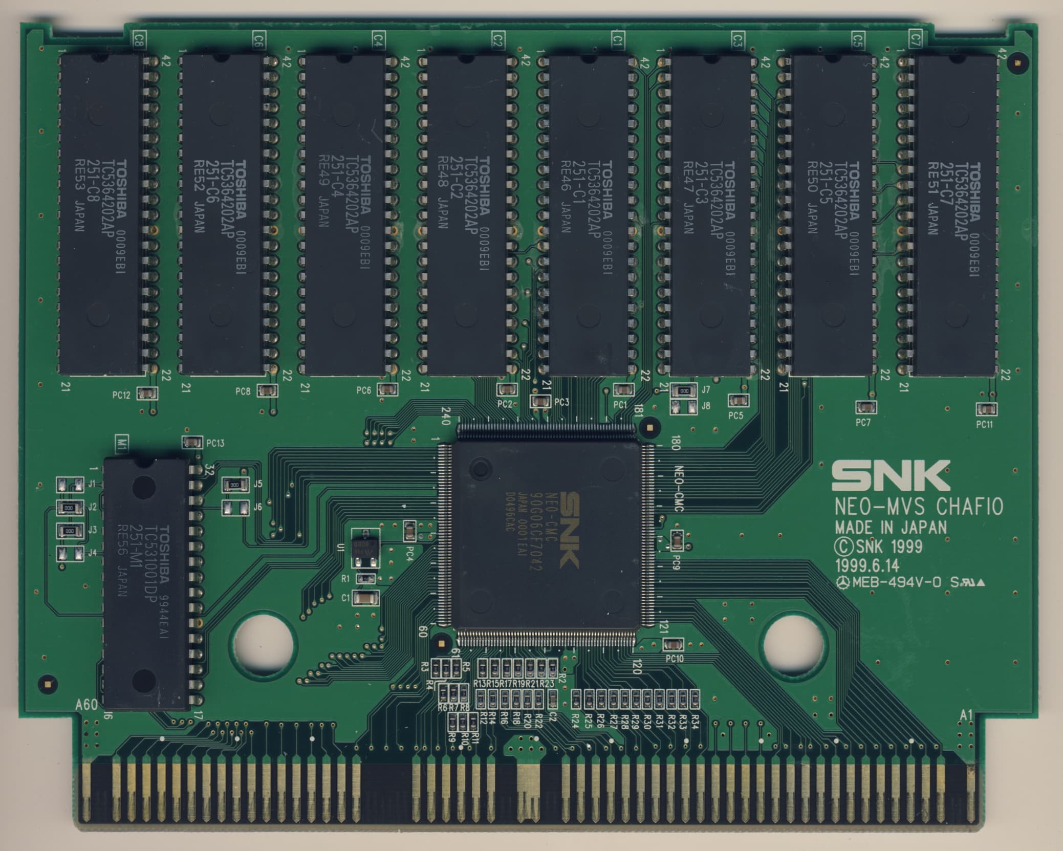 King of Fighters '99 — official PCB back