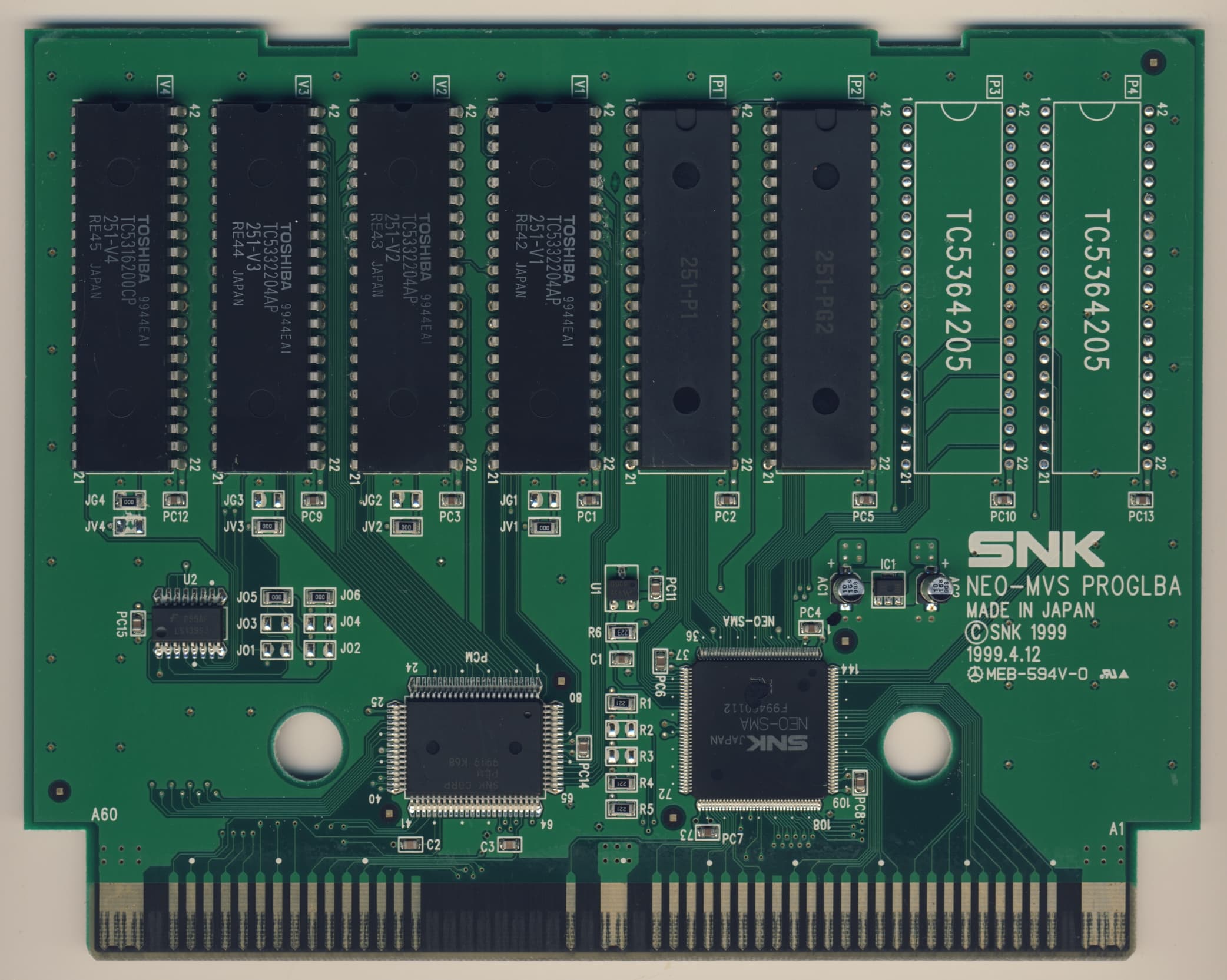 King of Fighters '99 — official PCB back