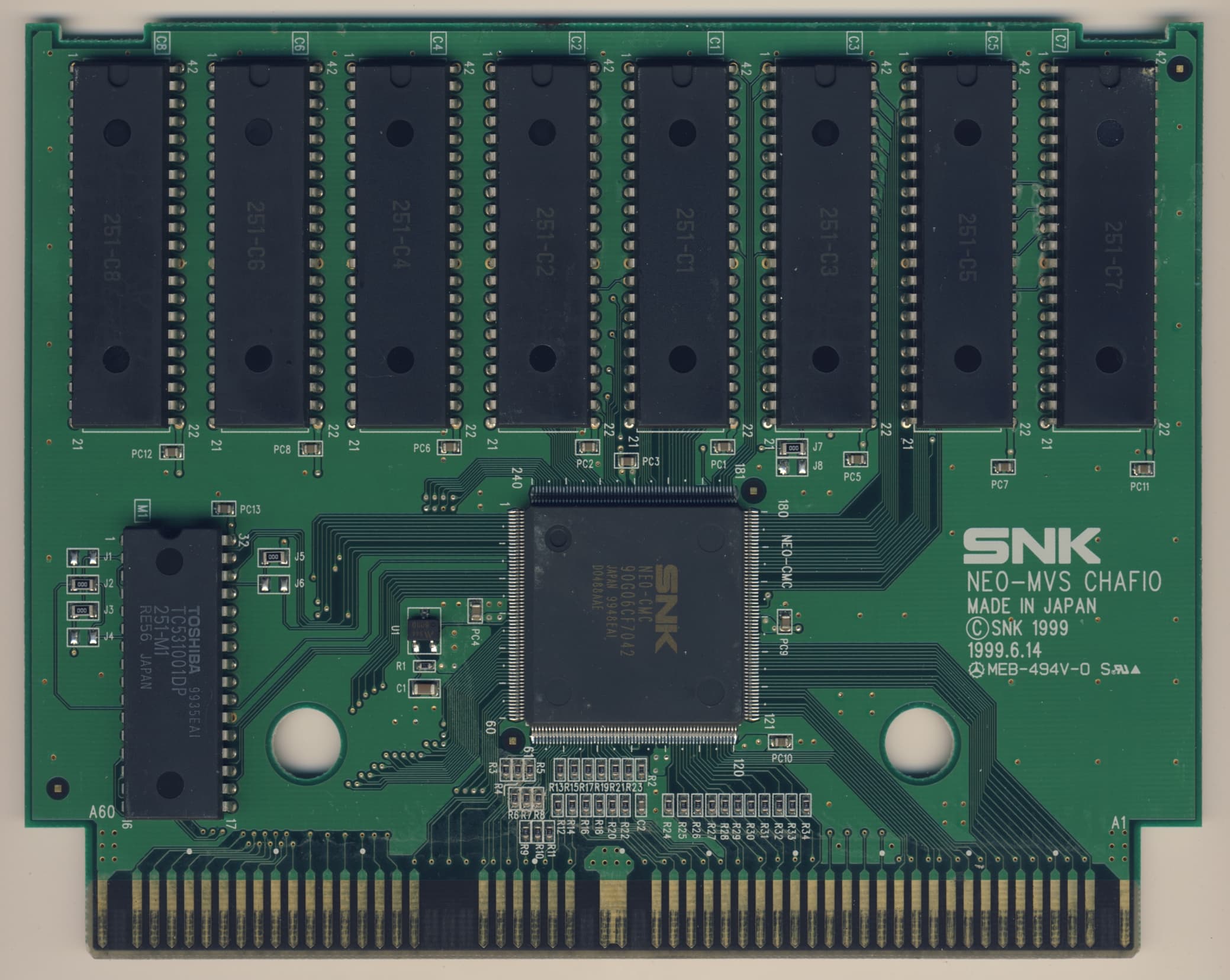King of Fighters '99 — official PCB back