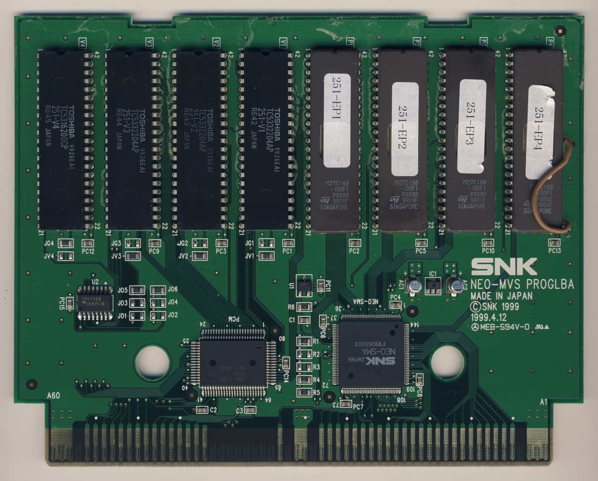 King of Fighters '99 — official PCB back
