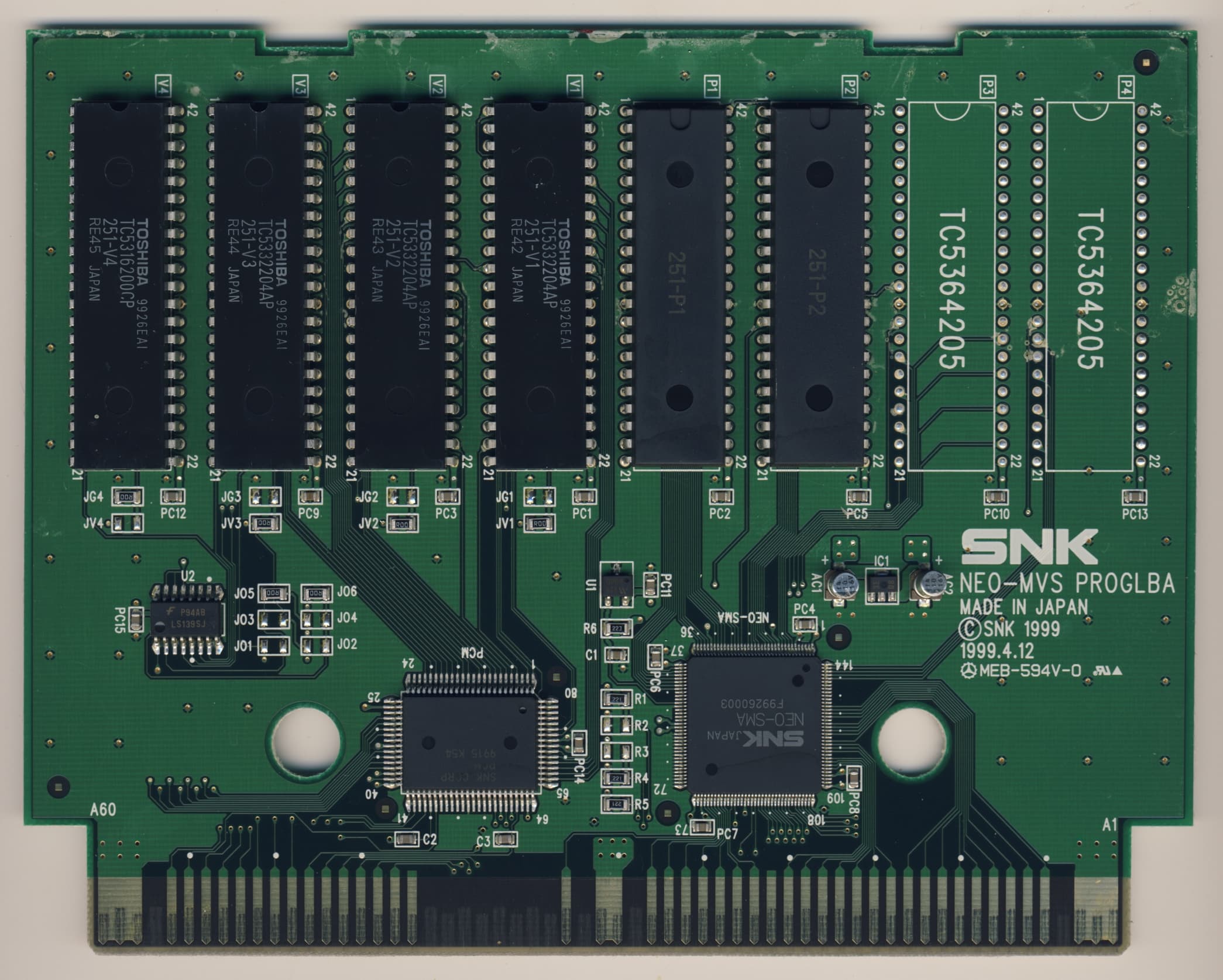 King of Fighters '99 — official PCB back