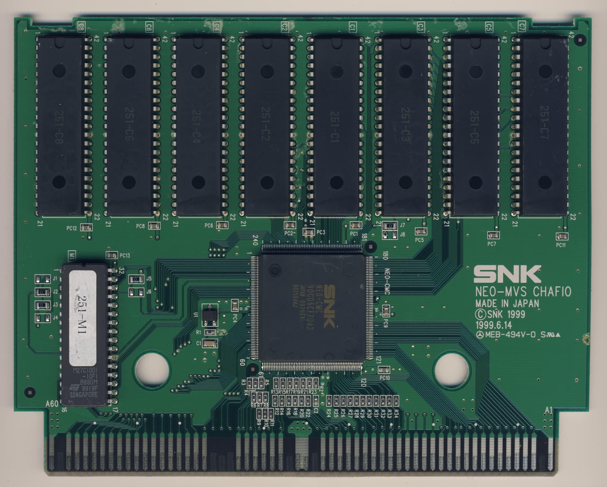 King of Fighters '99 — official PCB back