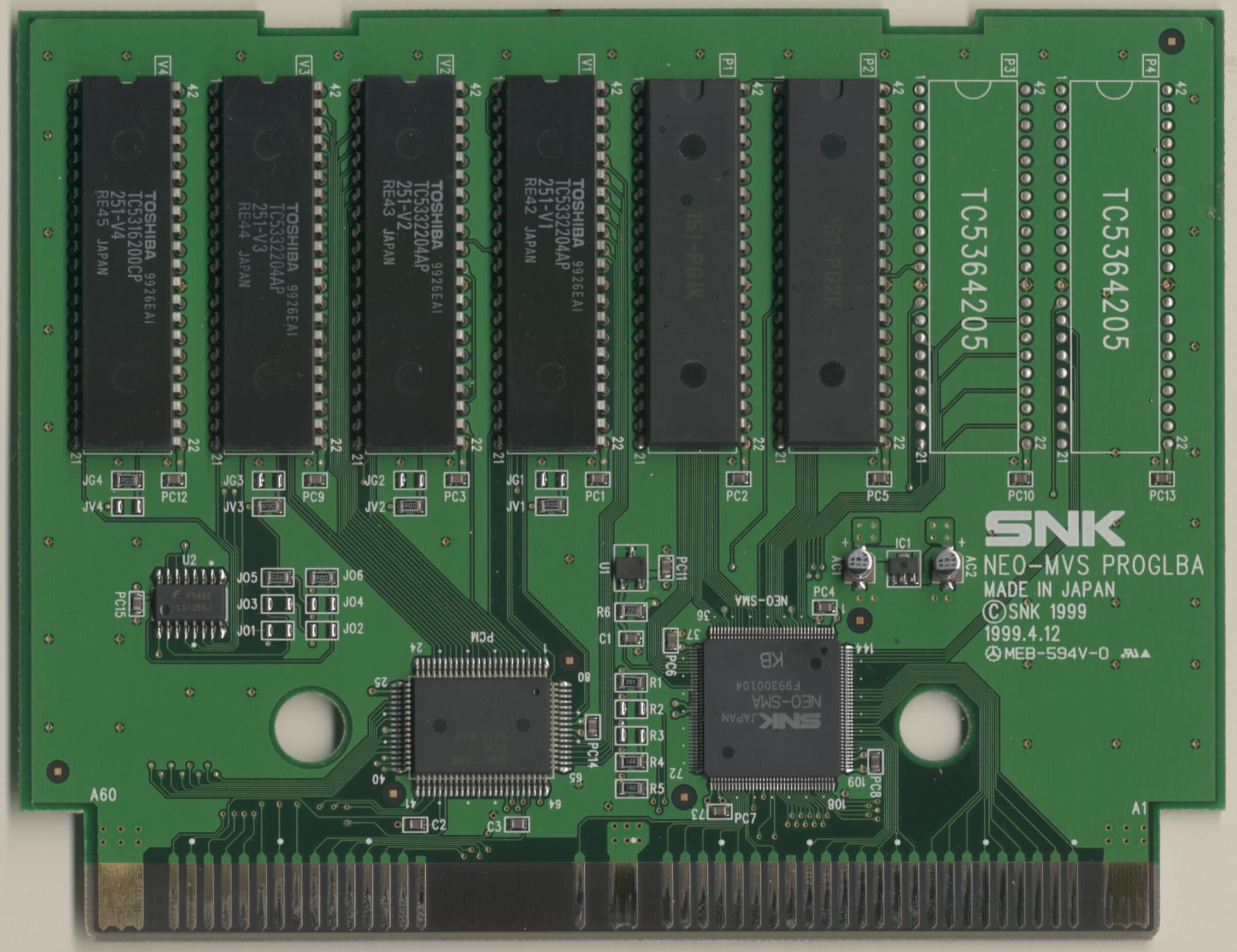 King of Fighters '99 — official PCB back