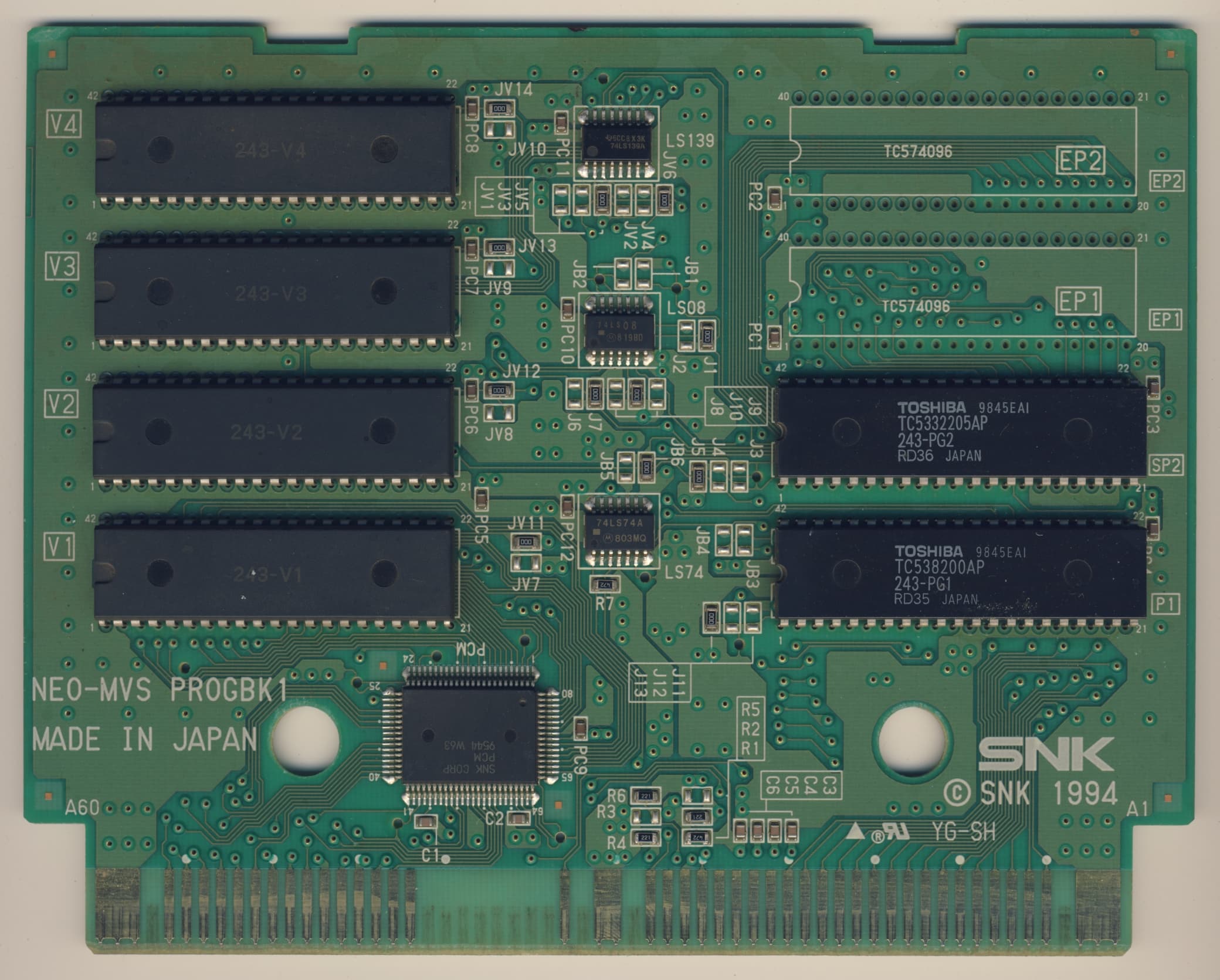Last Blade 2 — official PCB back
