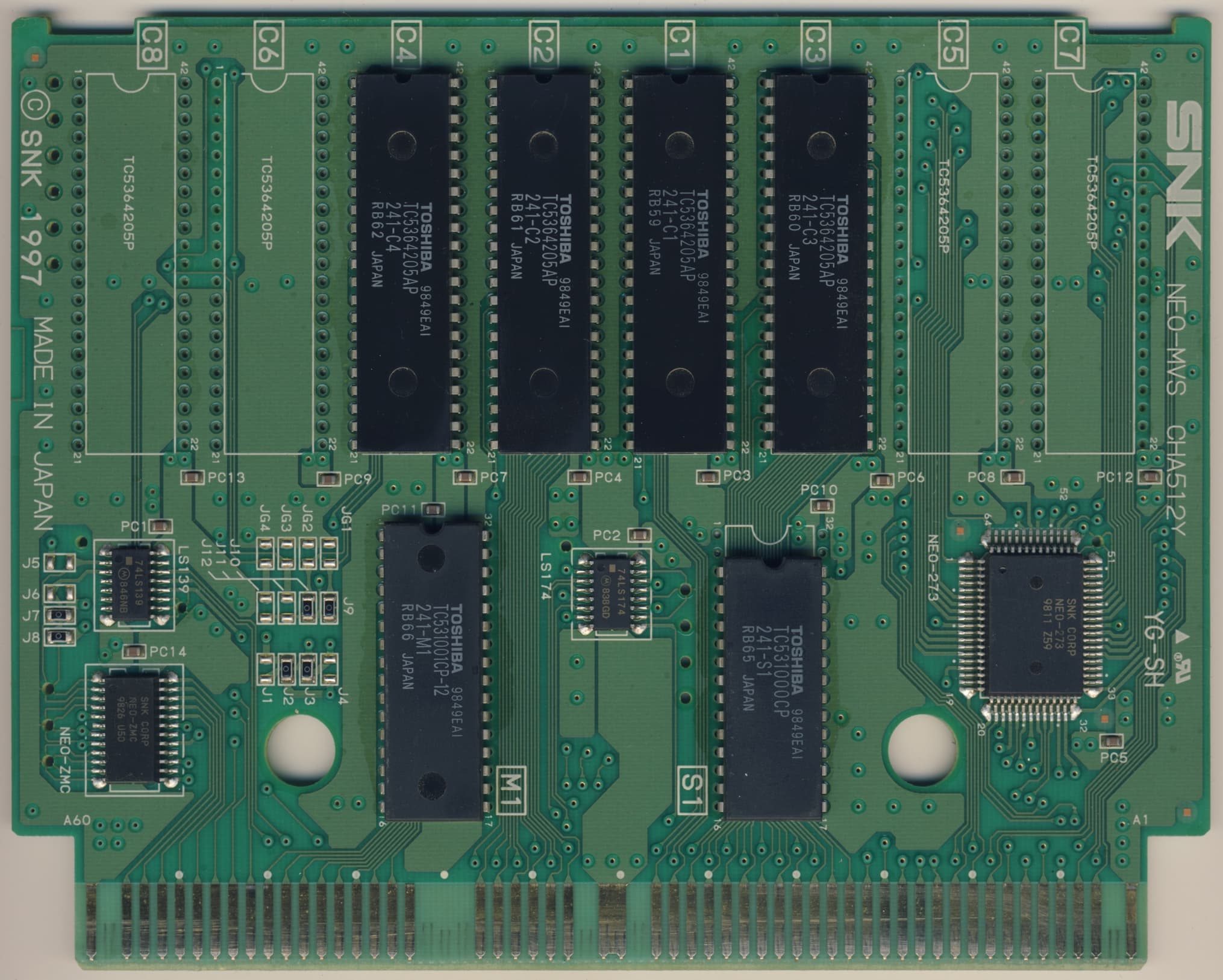 Metal Slug 2 — official PCB back