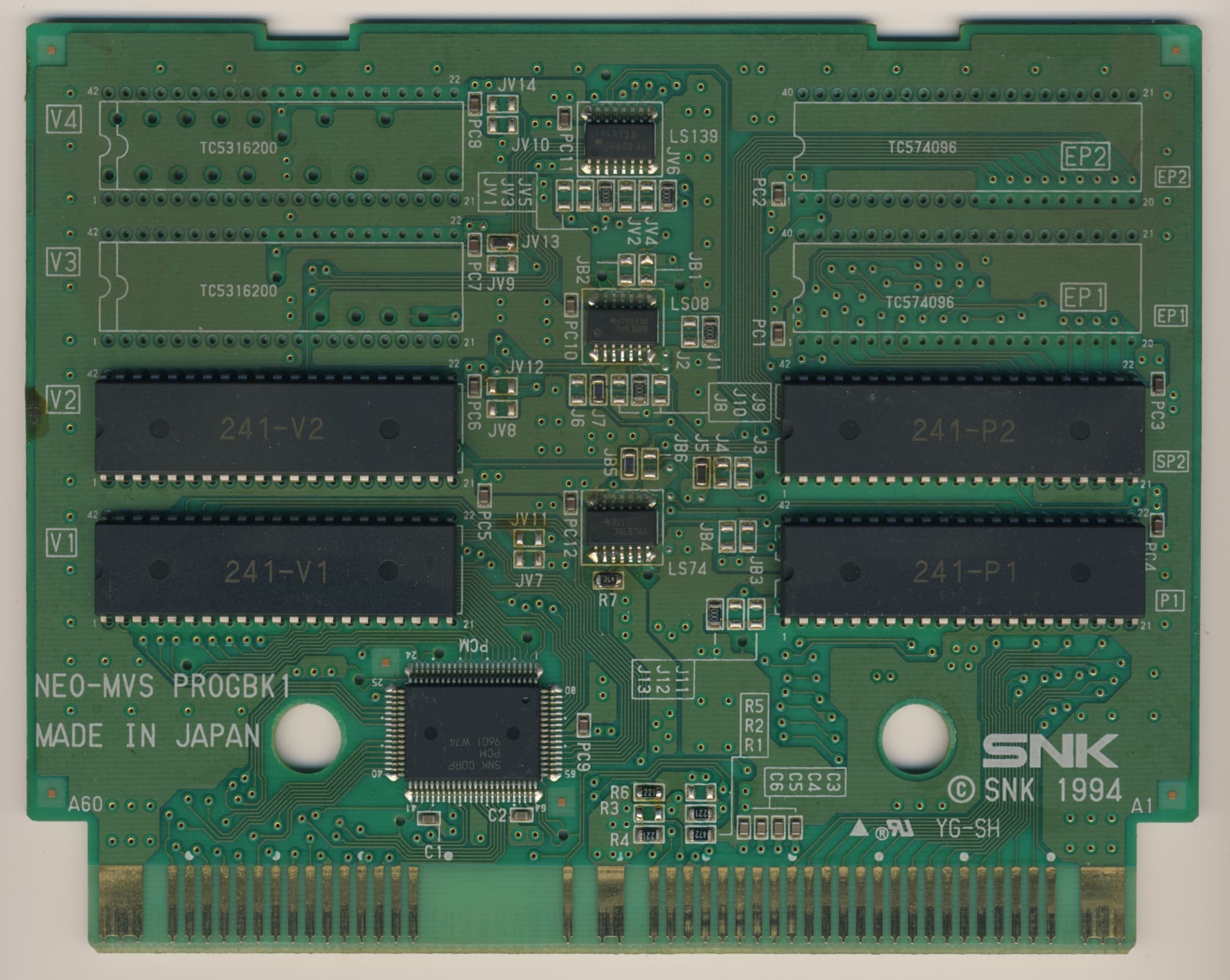 Metal Slug 2 — official PCB back