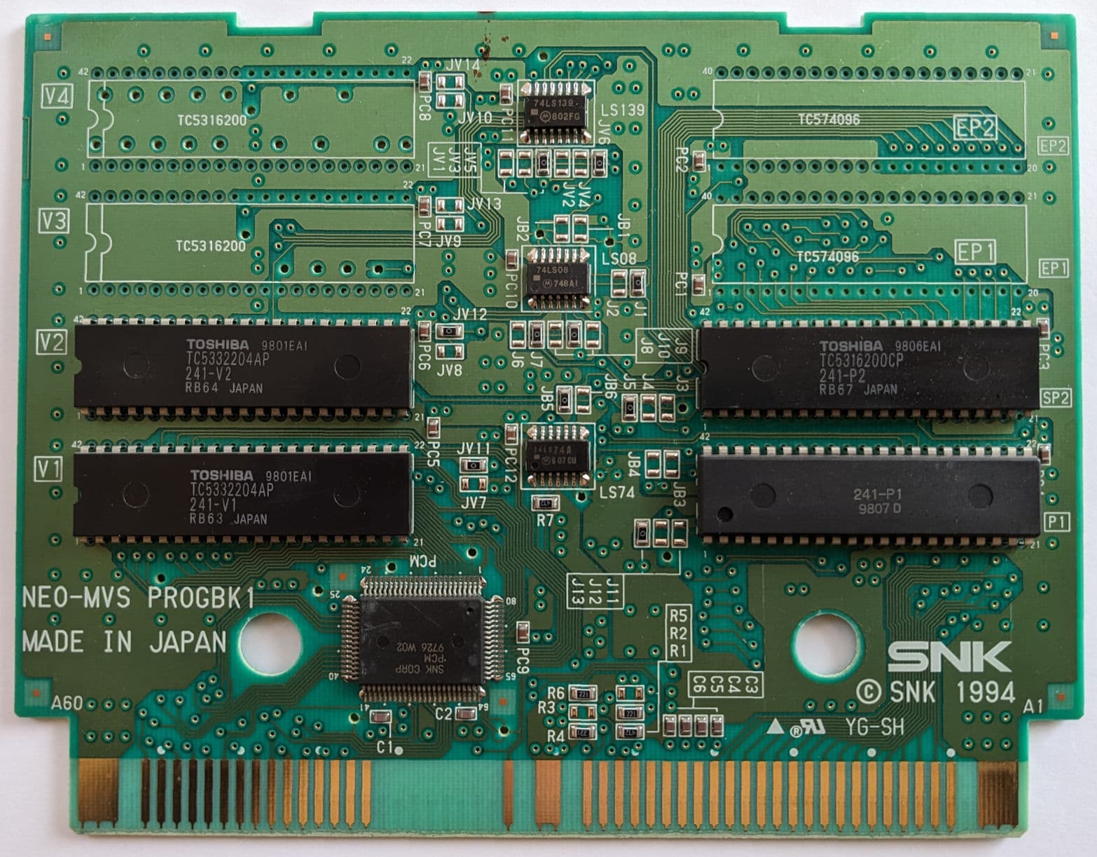 Metal Slug 2 — official PCB back