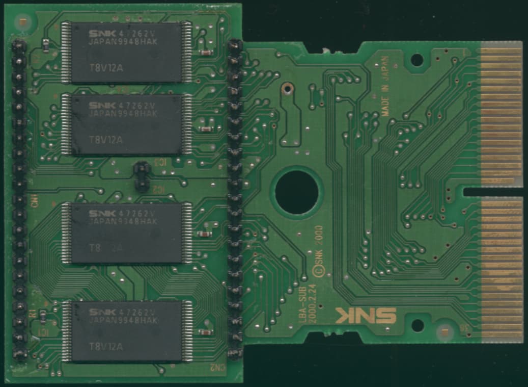 Metal Slug 3 — official PCB back