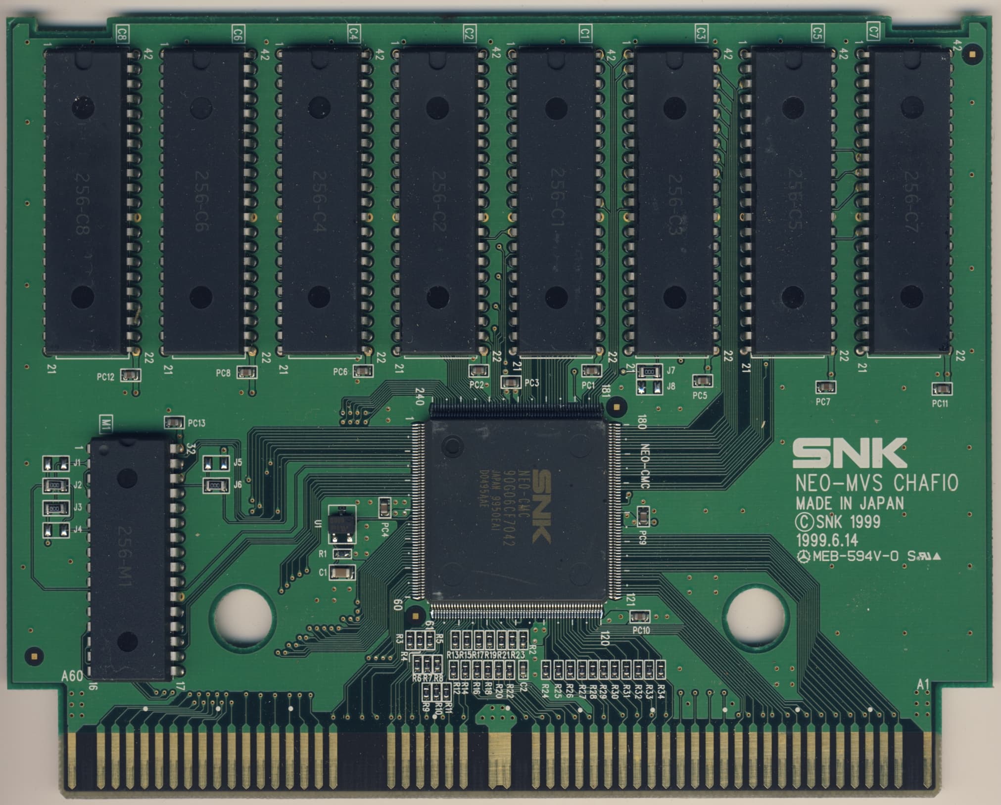 Metal Slug 3 — official PCB back