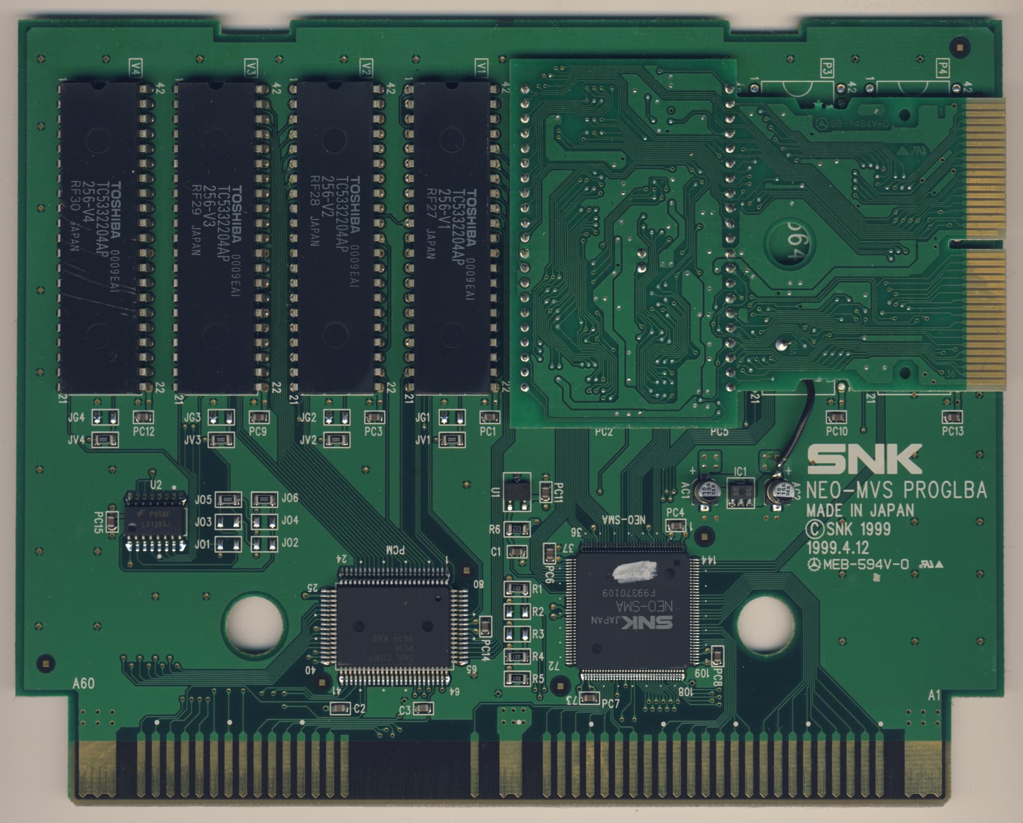 Metal Slug 3 — official PCB back