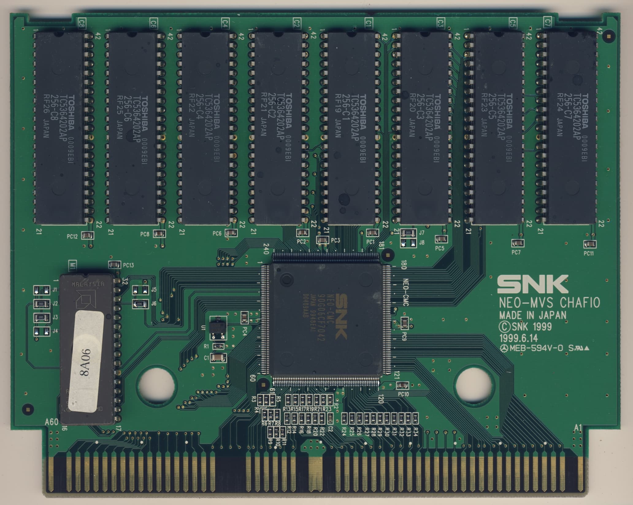 Metal Slug 3 — official PCB back