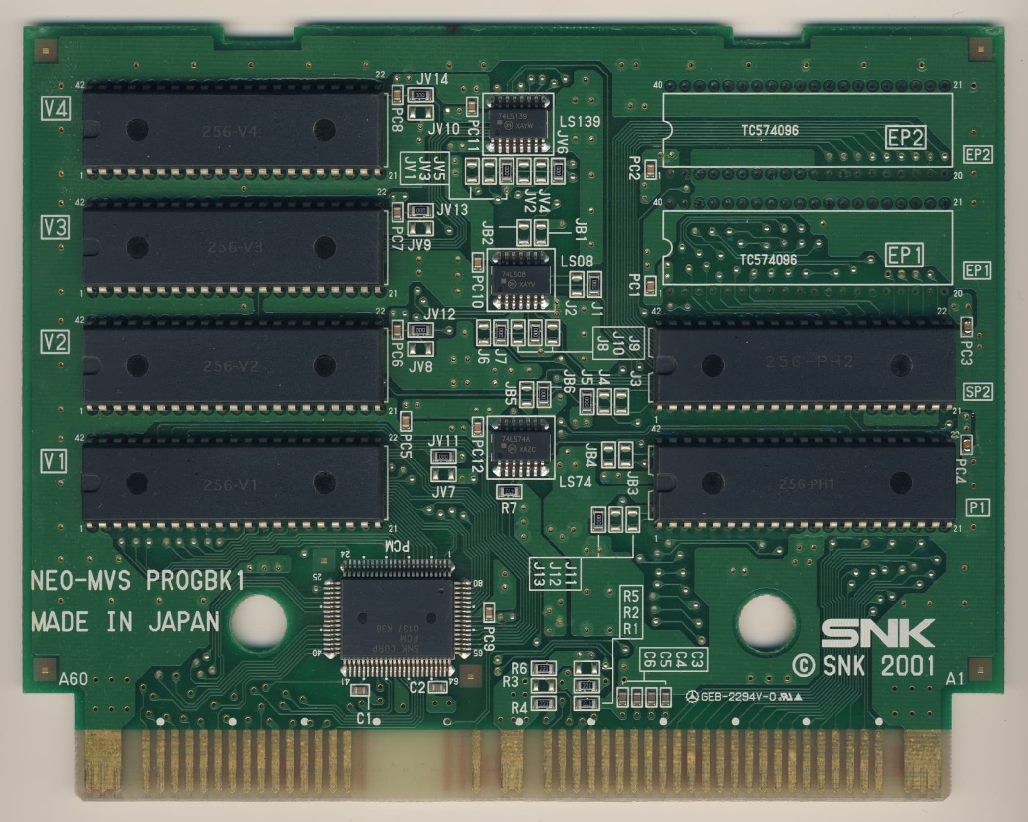 Metal Slug 3 — official PCB back