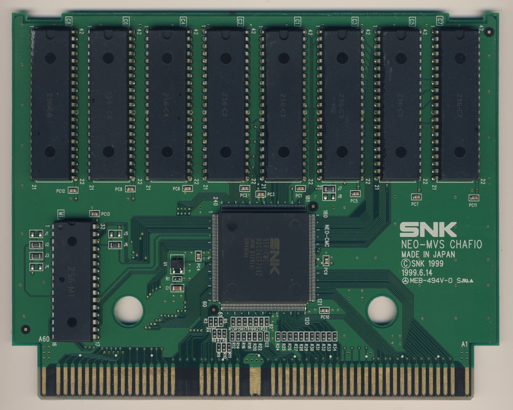 Metal Slug 3 — official PCB back
