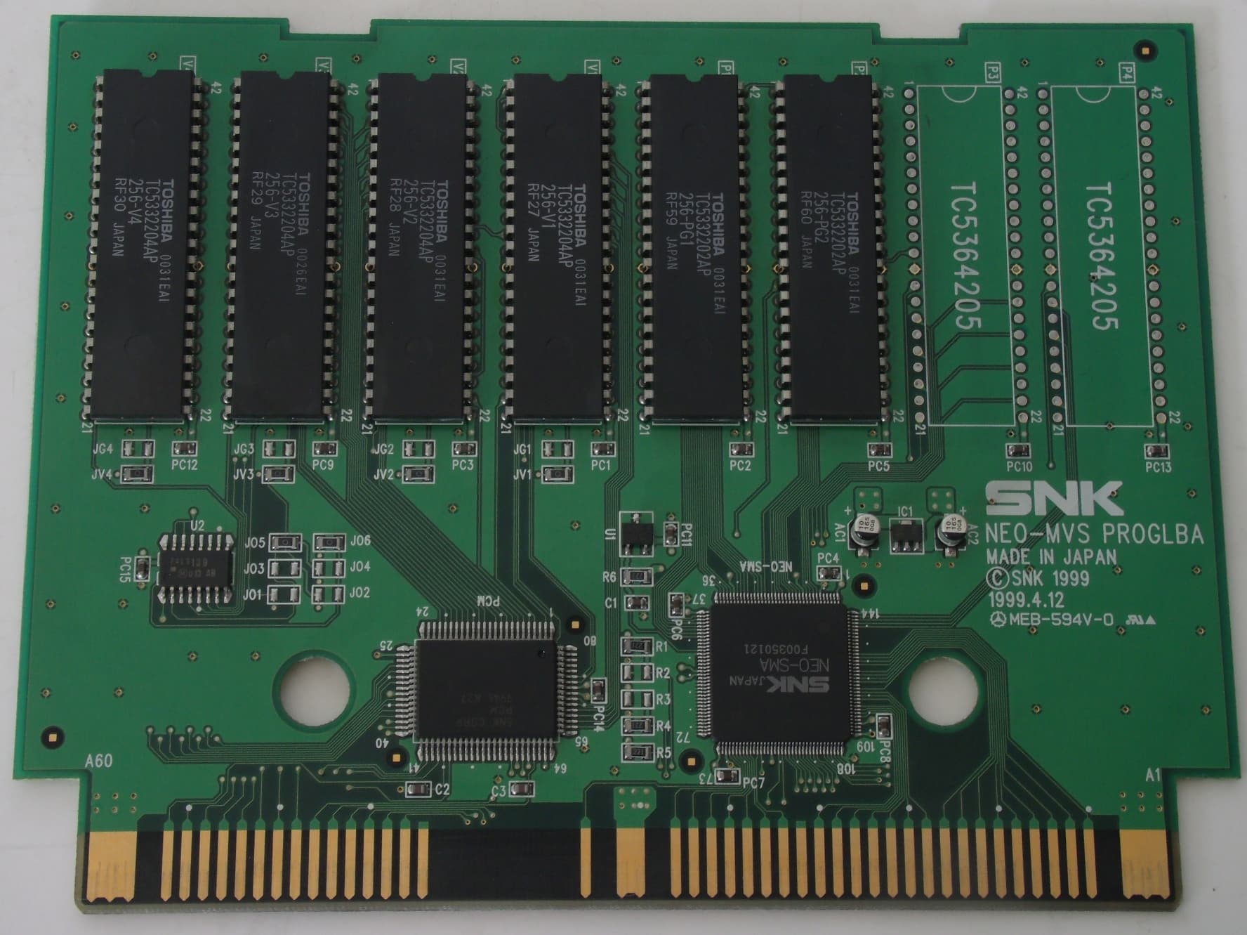 Metal Slug 3 — official PCB back