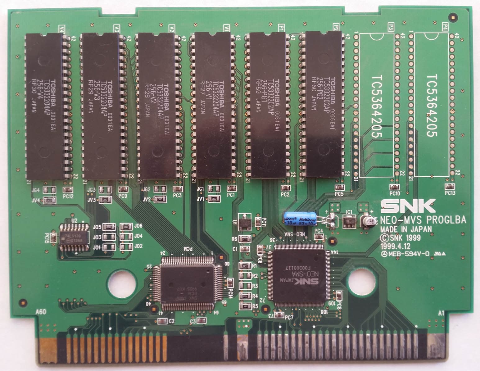 Metal Slug 3 — official PCB back