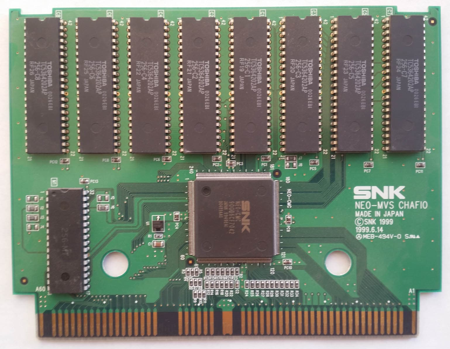 Metal Slug 3 — official PCB back