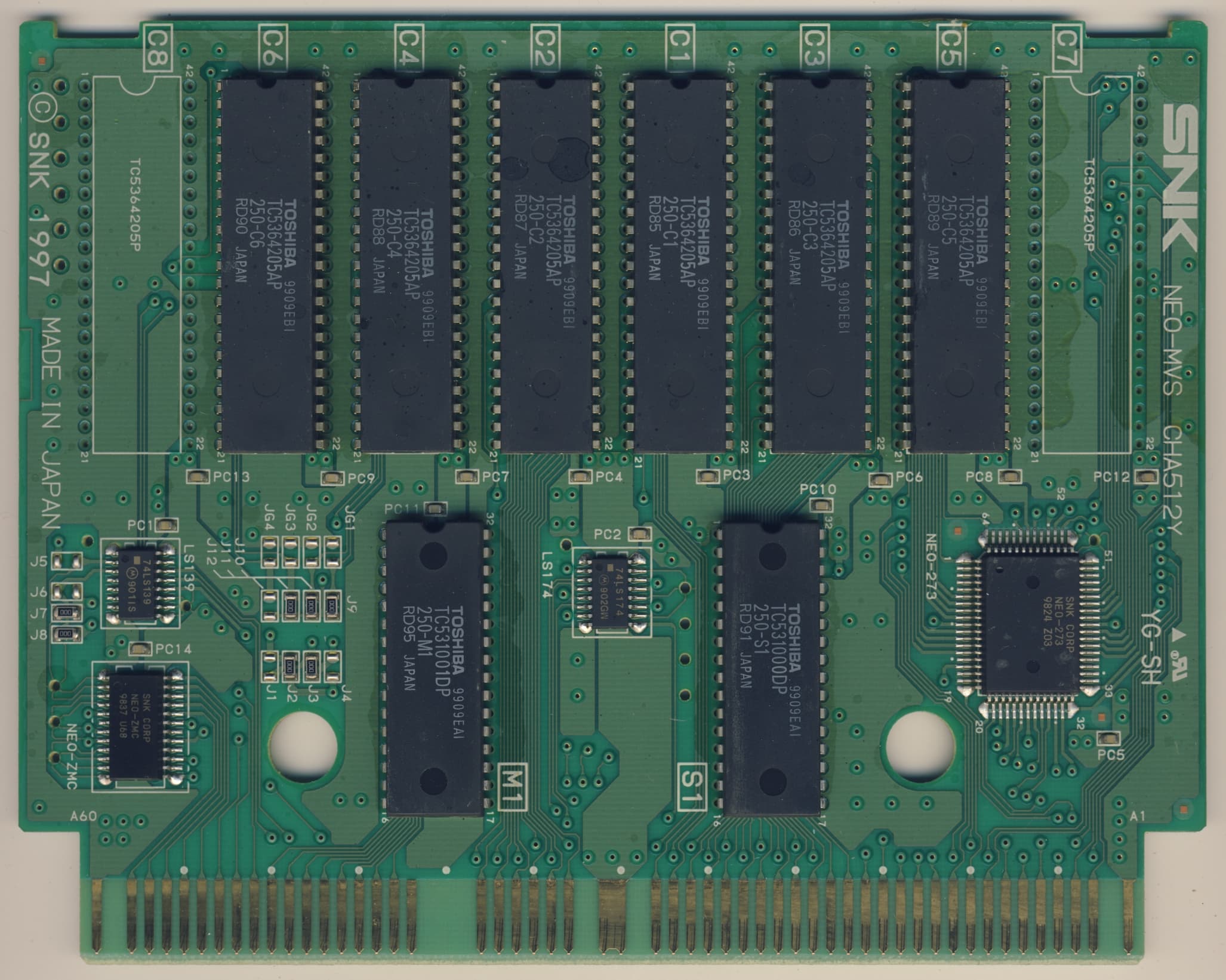 Metal Slug X — official PCB back