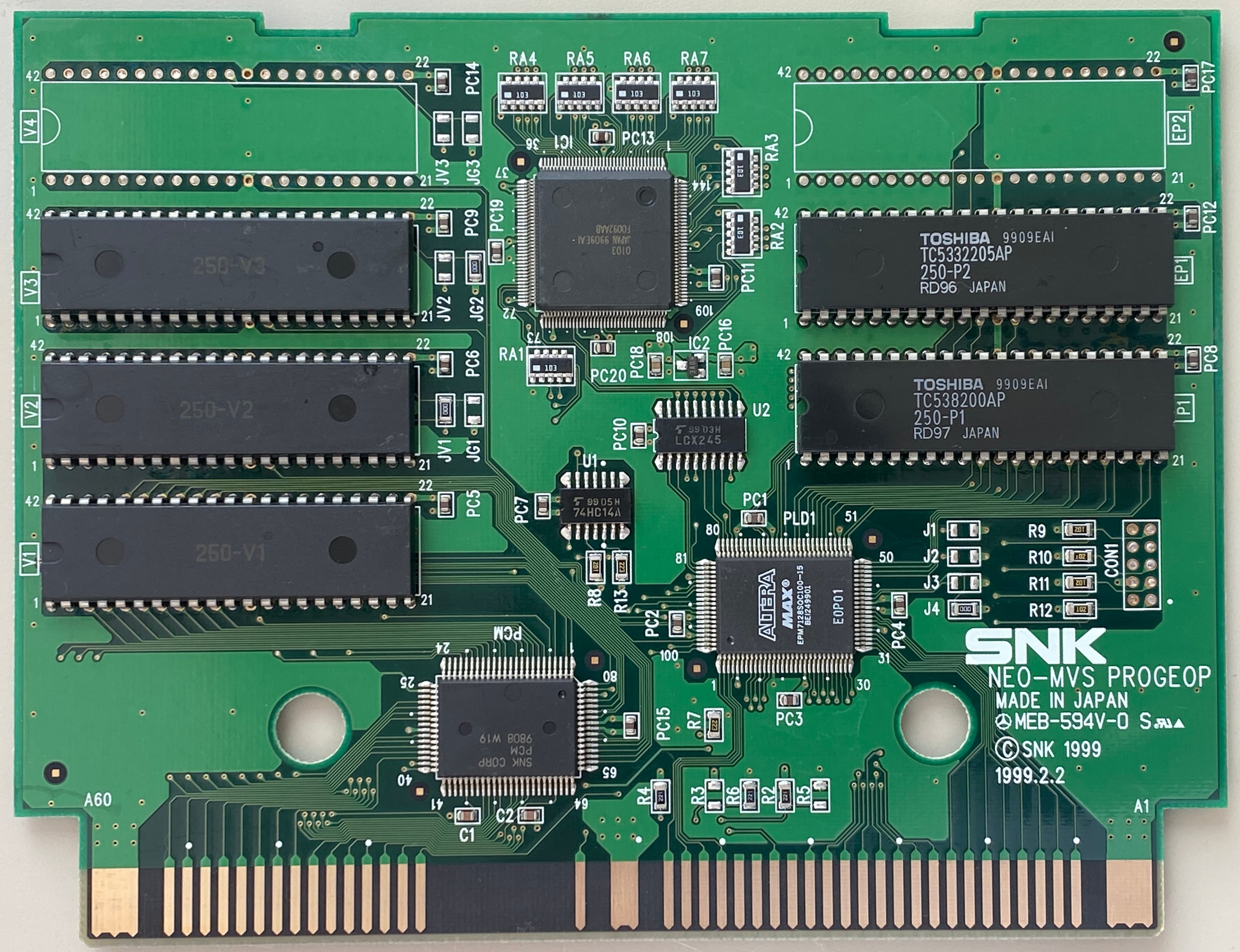 Metal Slug X — official PCB back