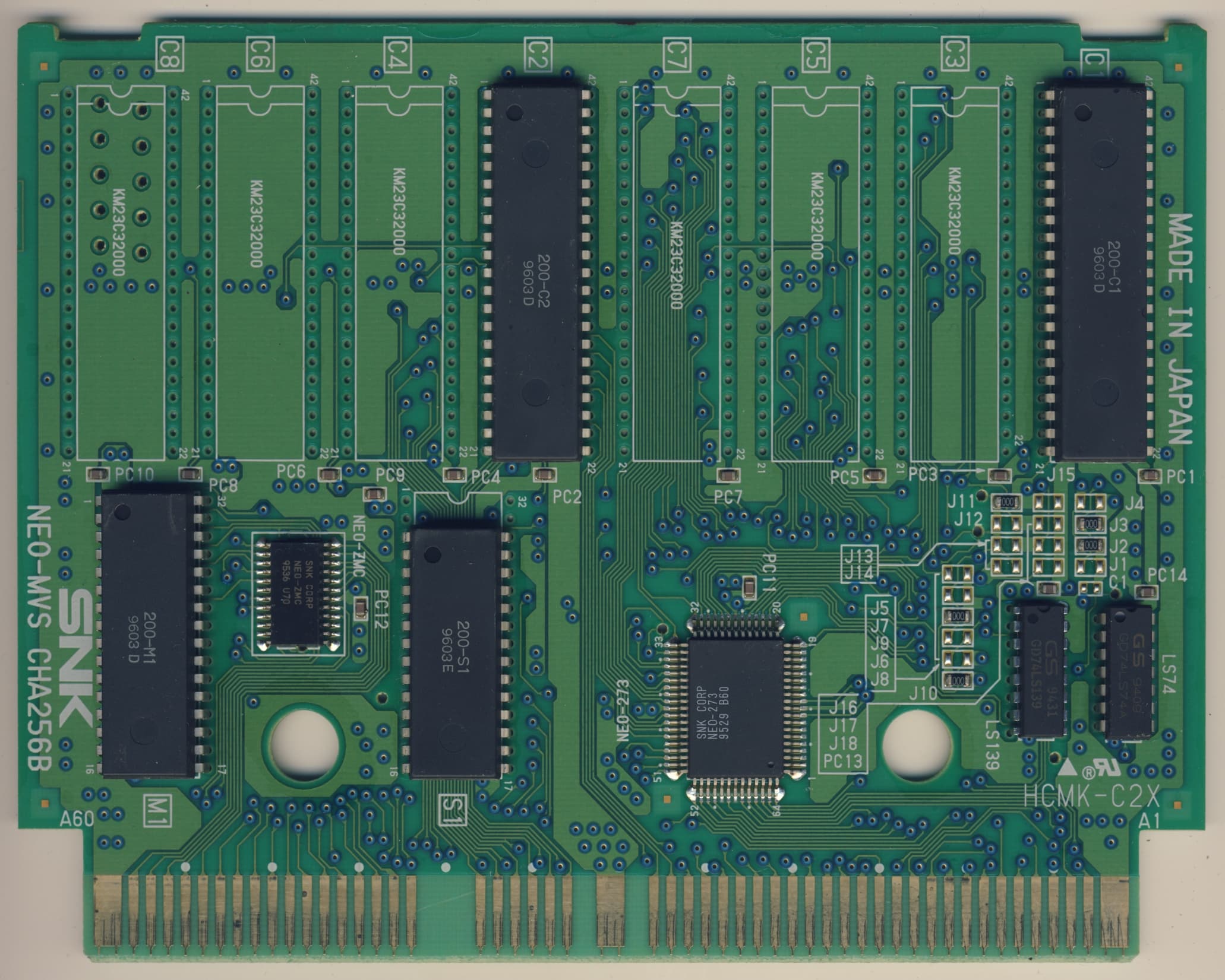 Neo Turf Masters — official PCB back