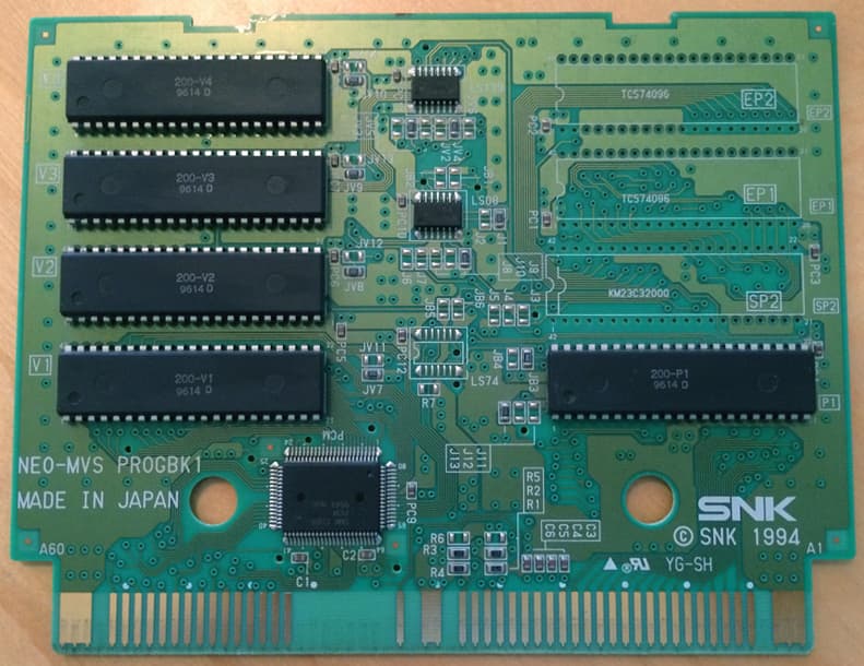 Neo Turf Masters — official PCB back