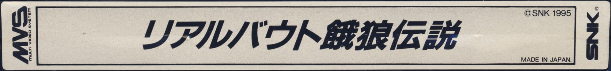 Real Bout Fatal Fury reference photo