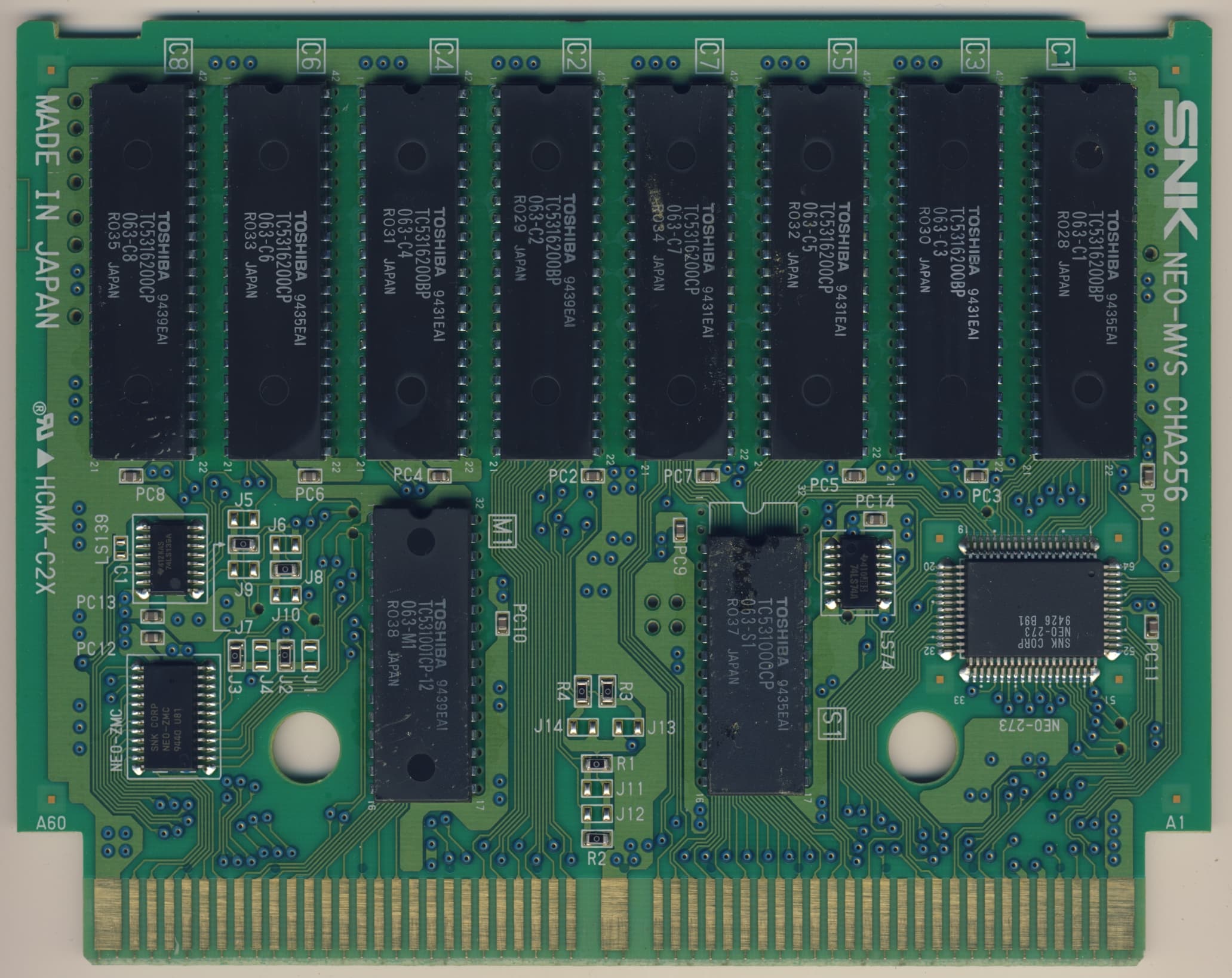 Samurai Shodown II — official PCB back