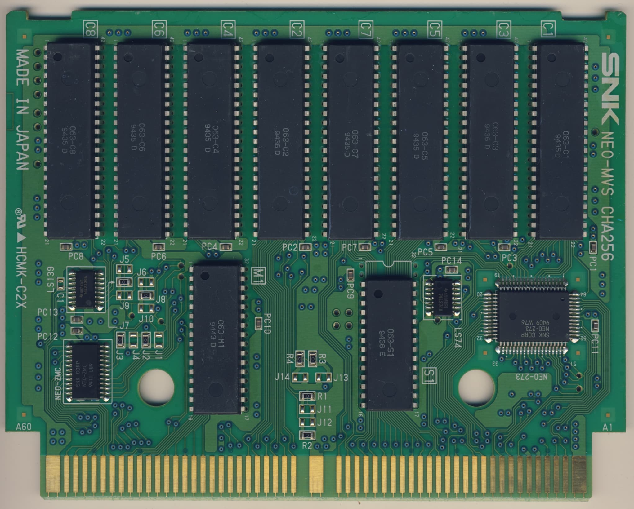 Samurai Shodown II — official PCB back