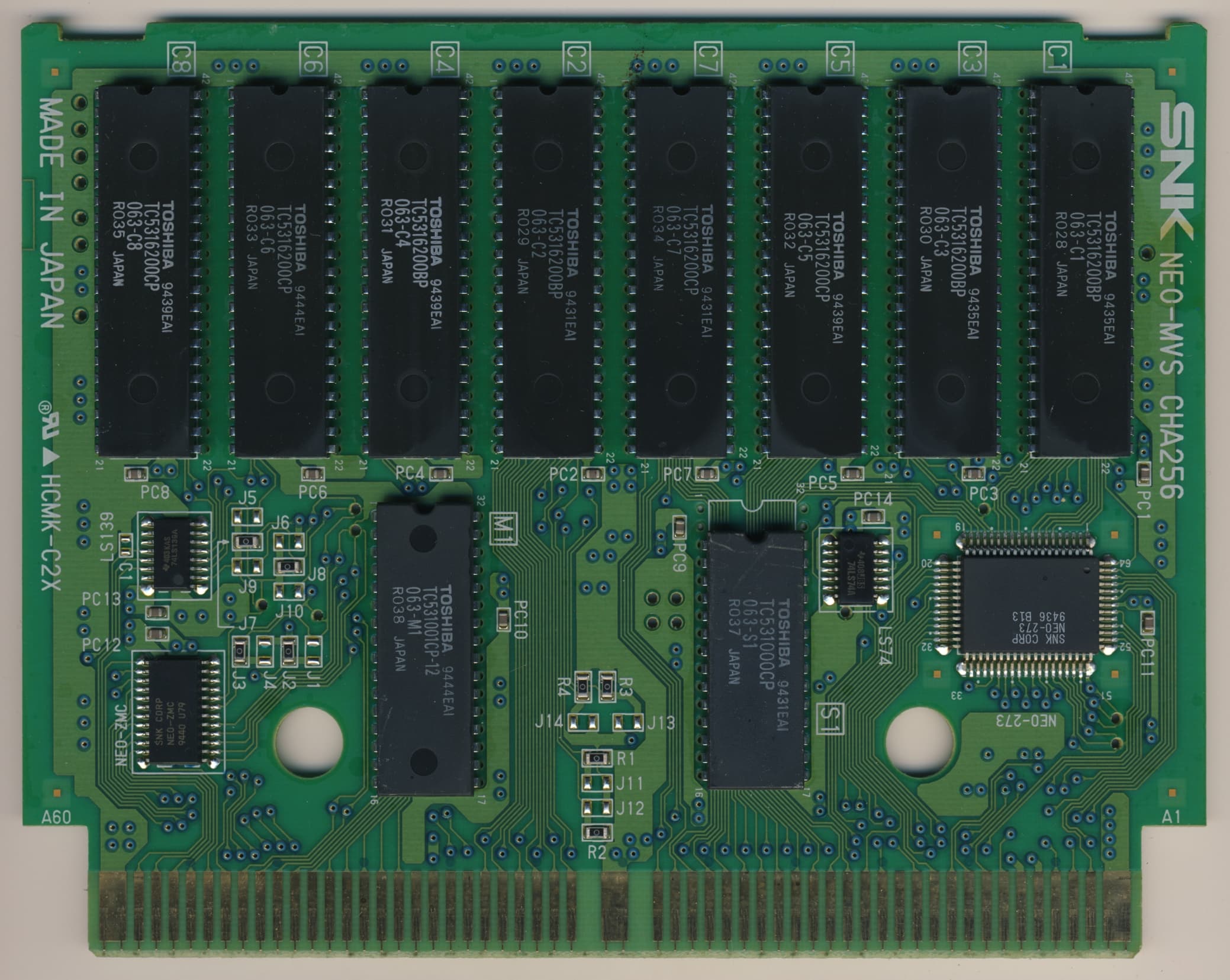 Samurai Shodown II — official PCB back
