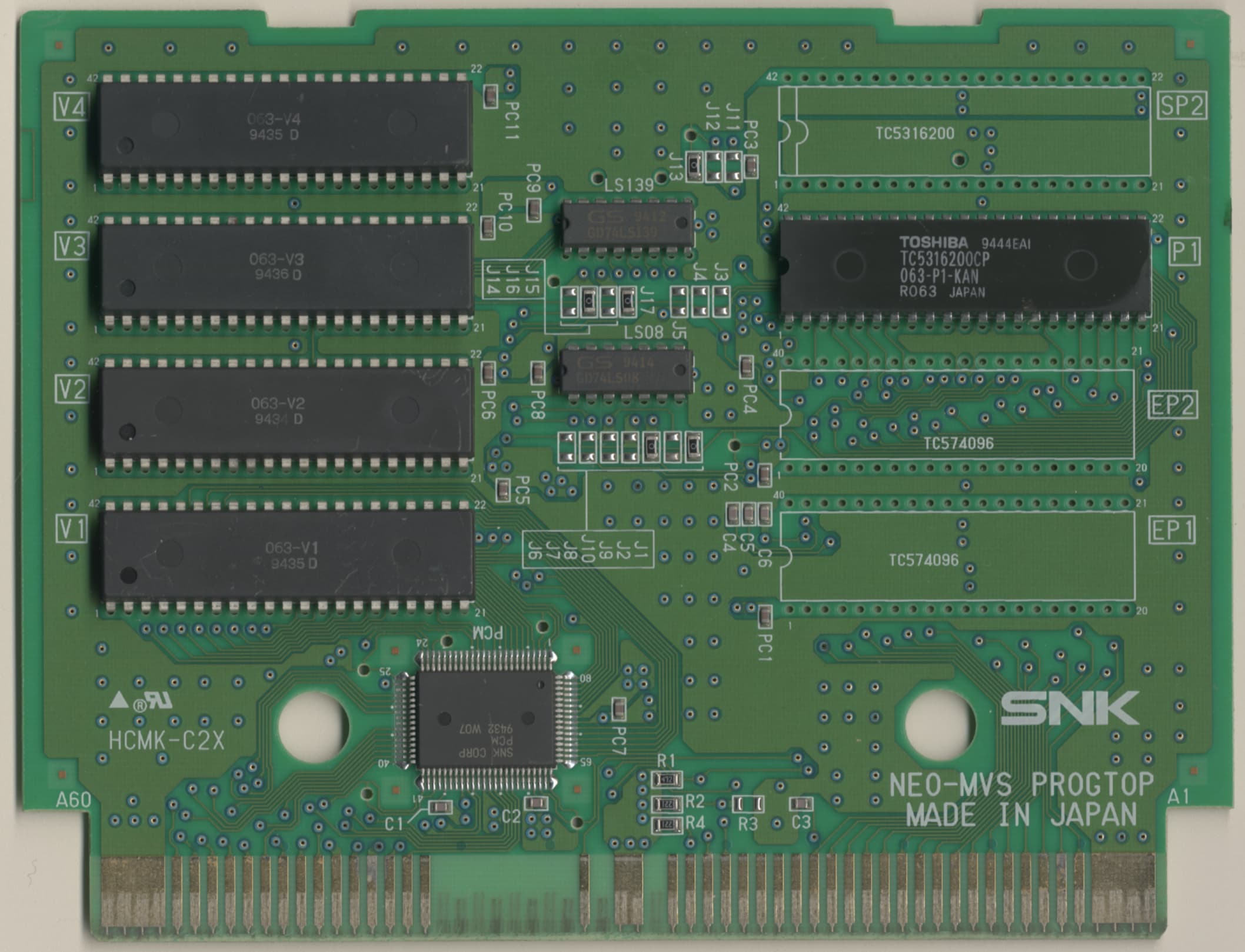Samurai Shodown II — official PCB back