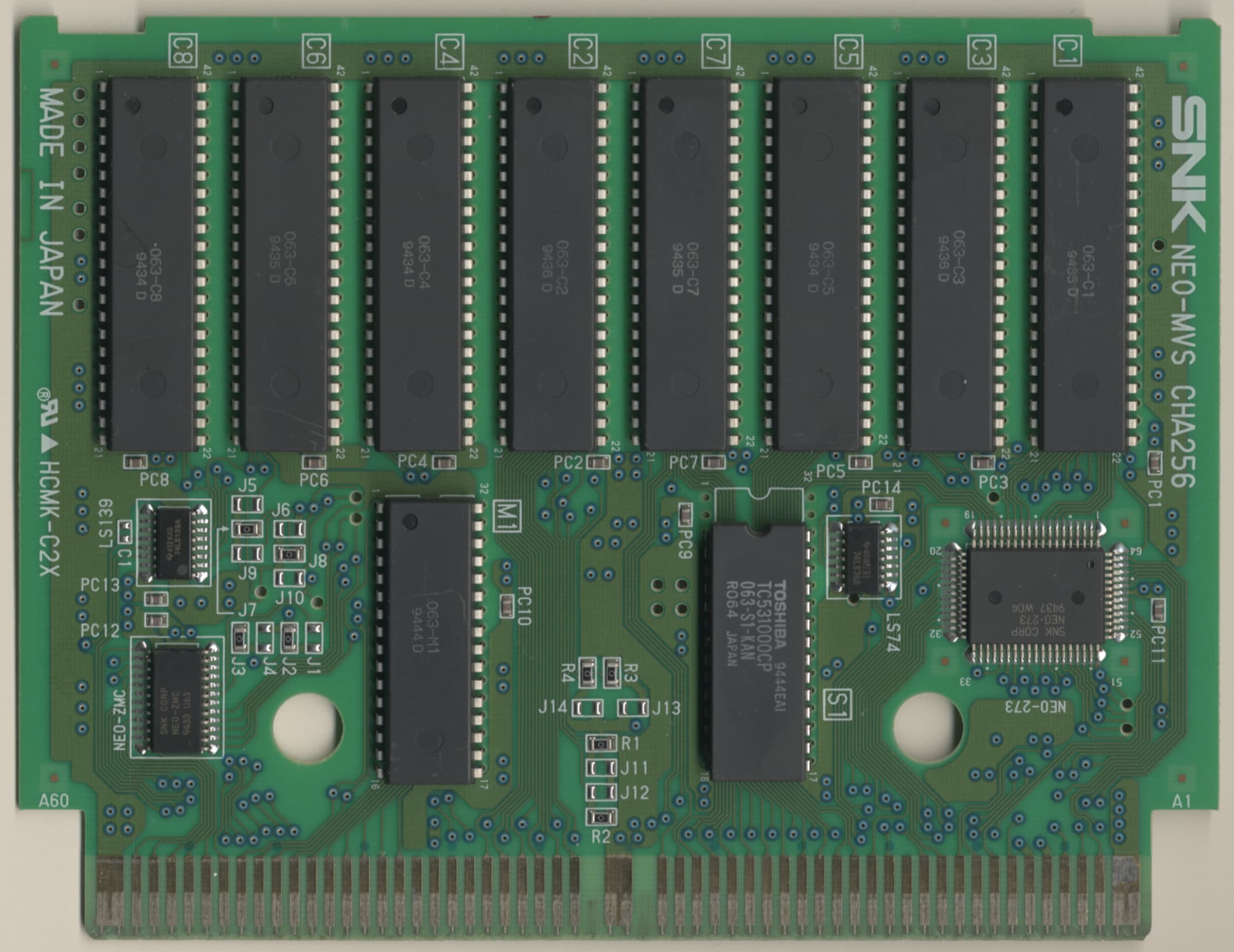 Samurai Shodown II — official PCB back