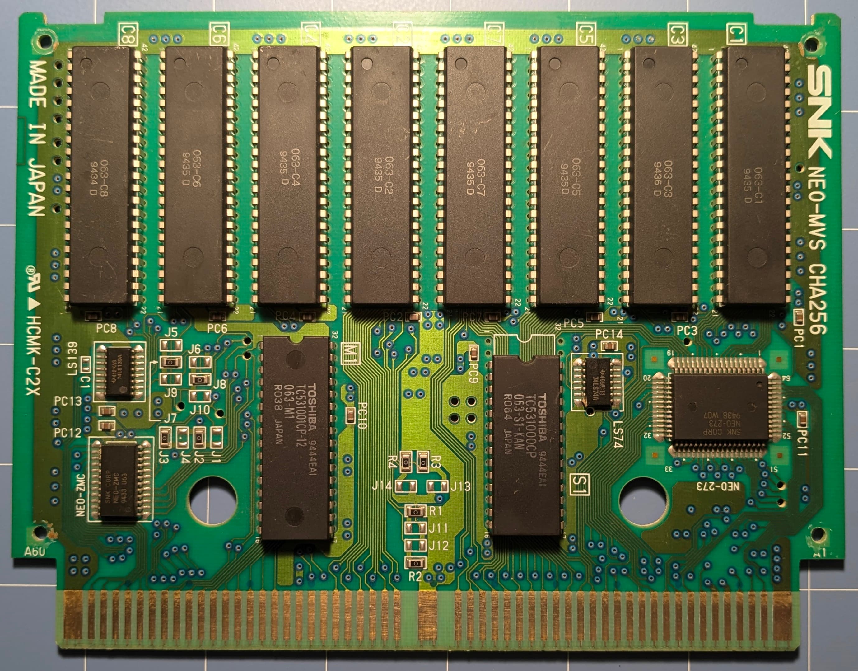 Samurai Shodown II — official PCB back
