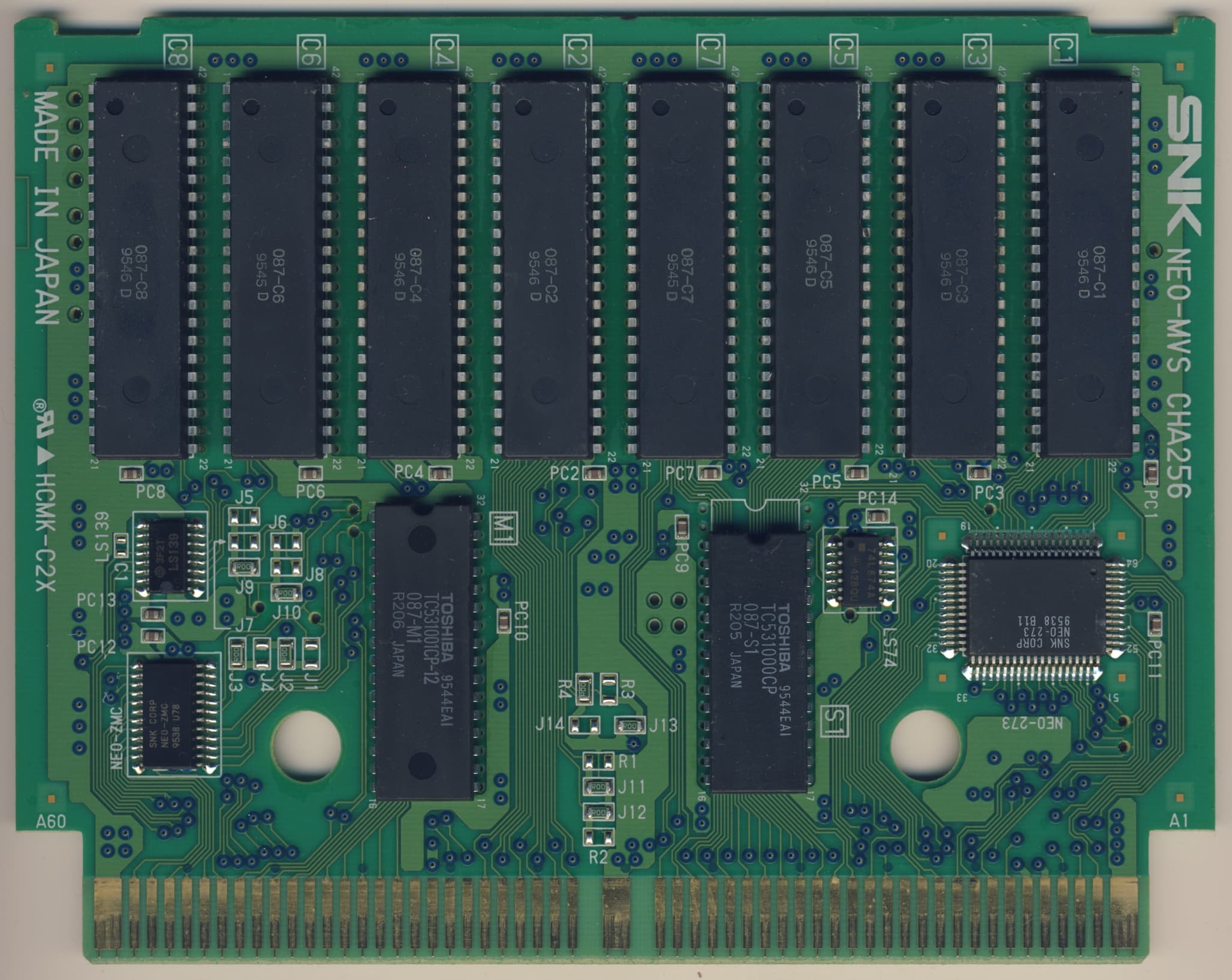 Samurai Shodown III — official PCB back