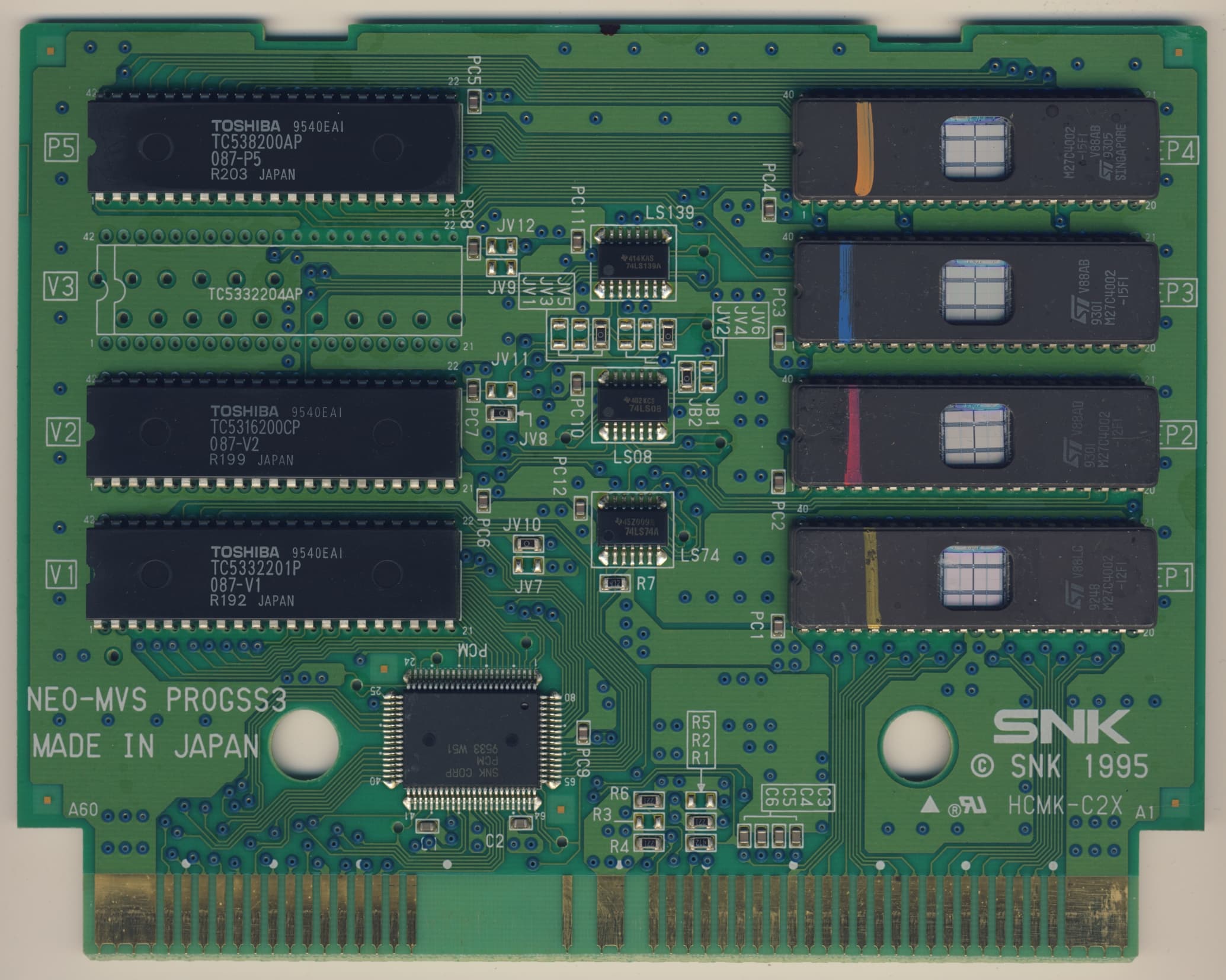 Samurai Shodown III — official PCB back