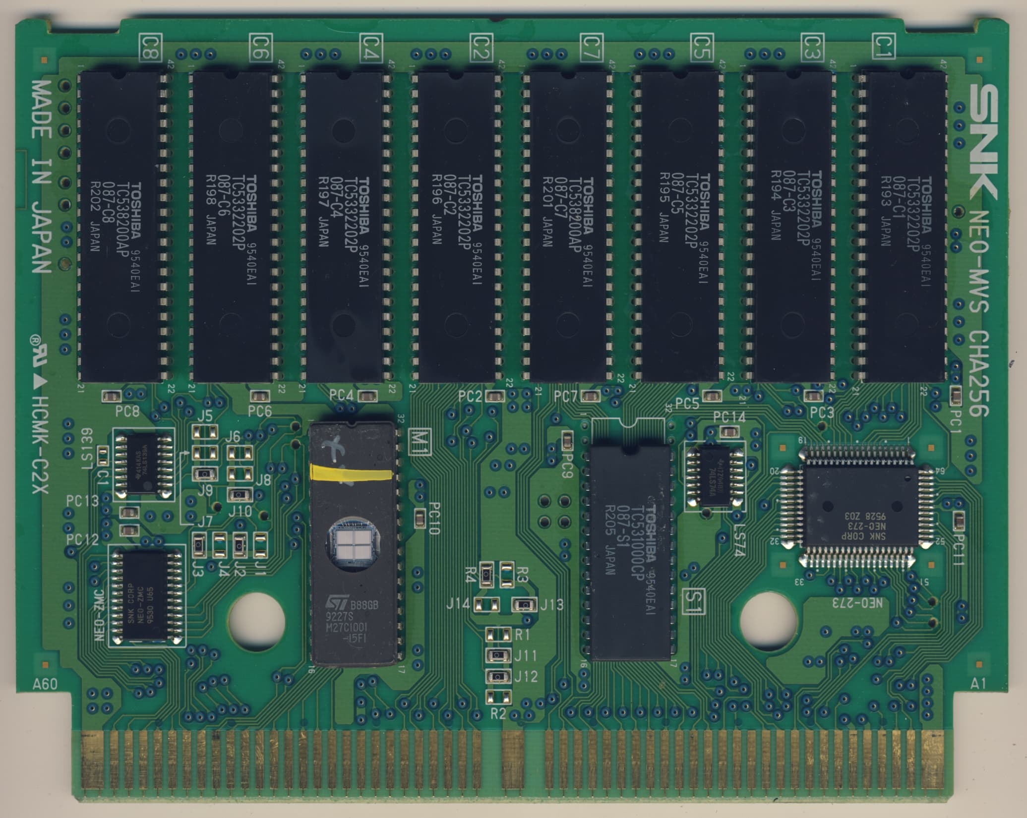 Samurai Shodown III — official PCB back