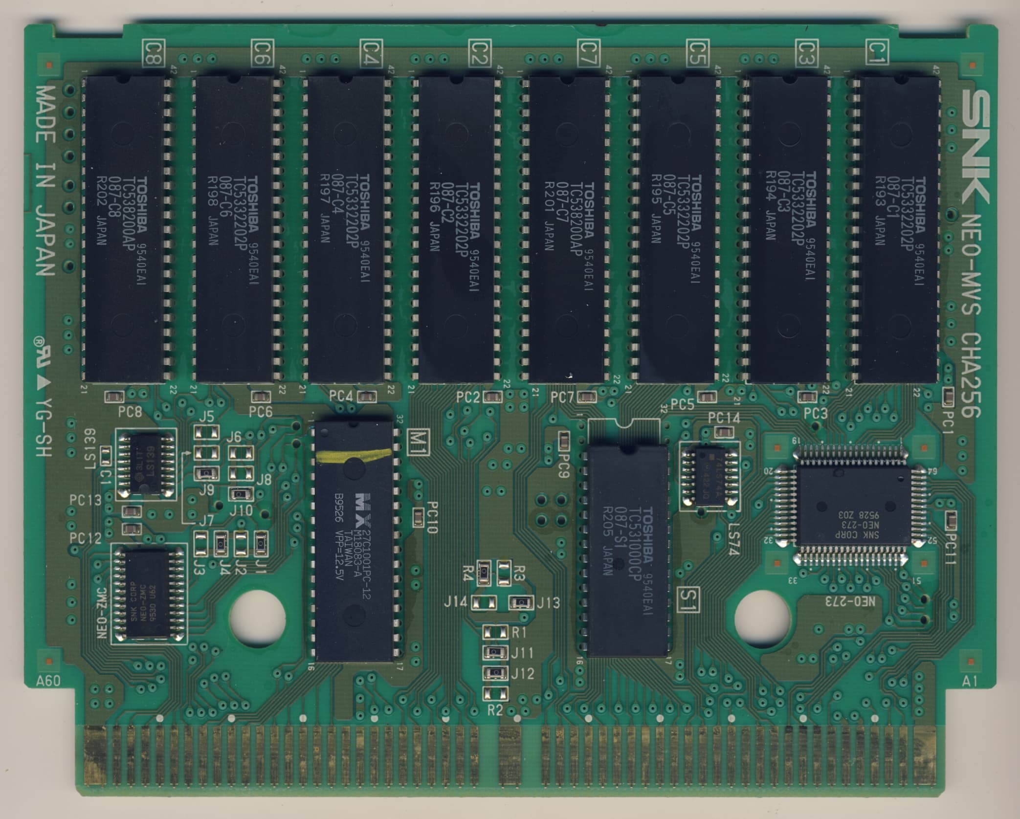 Samurai Shodown III — official PCB back