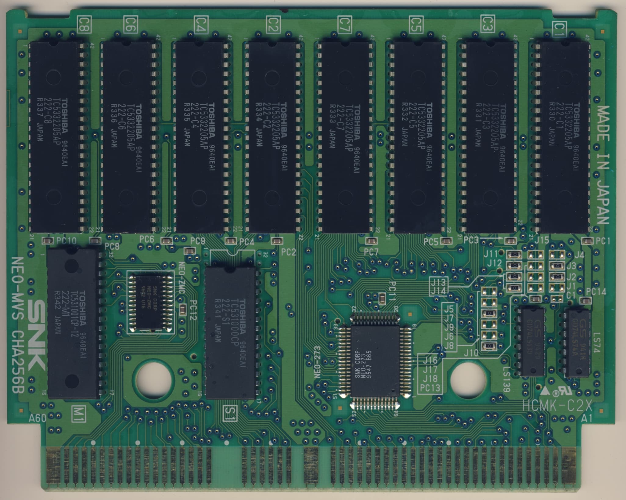 Samurai Shodown IV — official PCB back