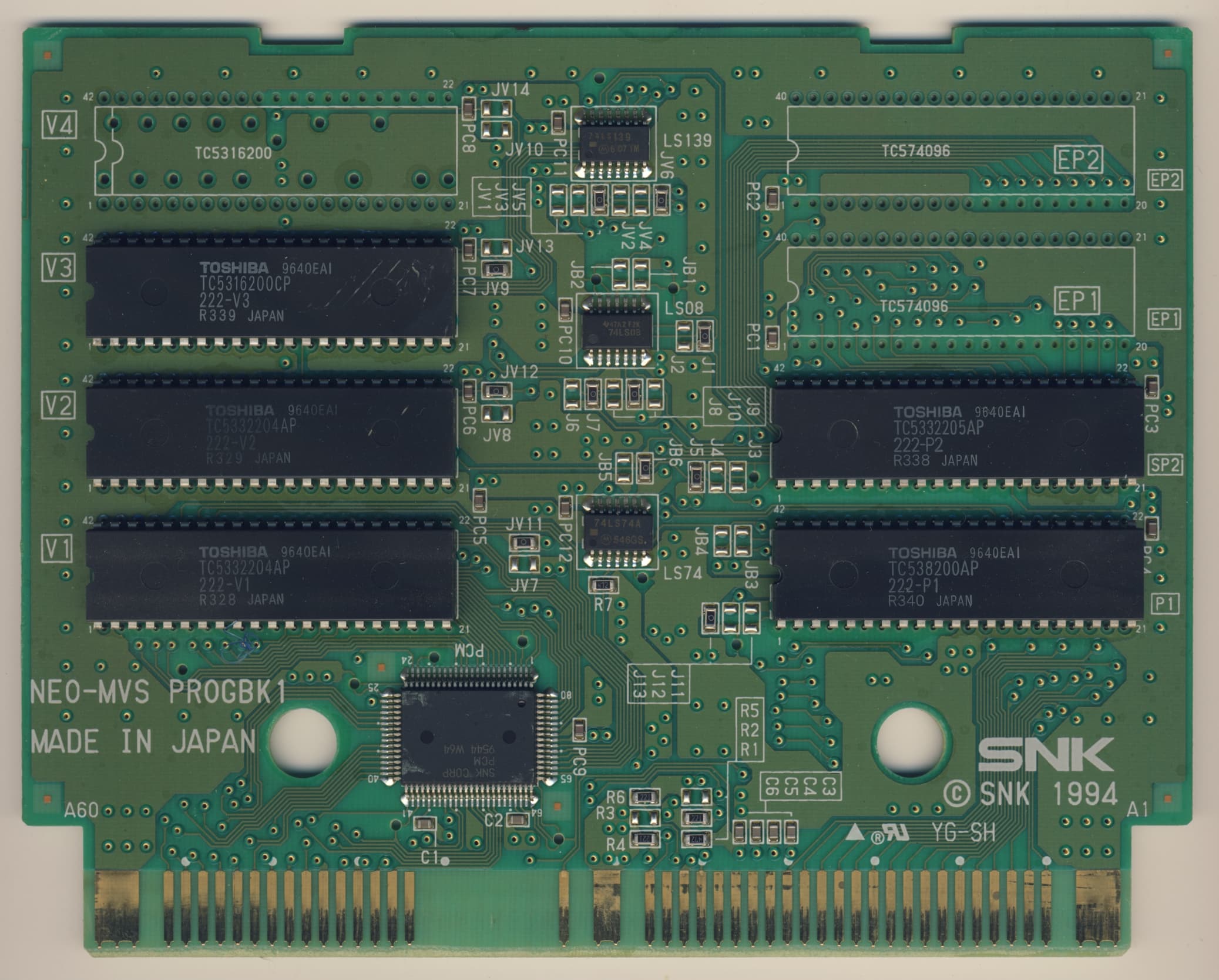 Samurai Shodown IV — official PCB back