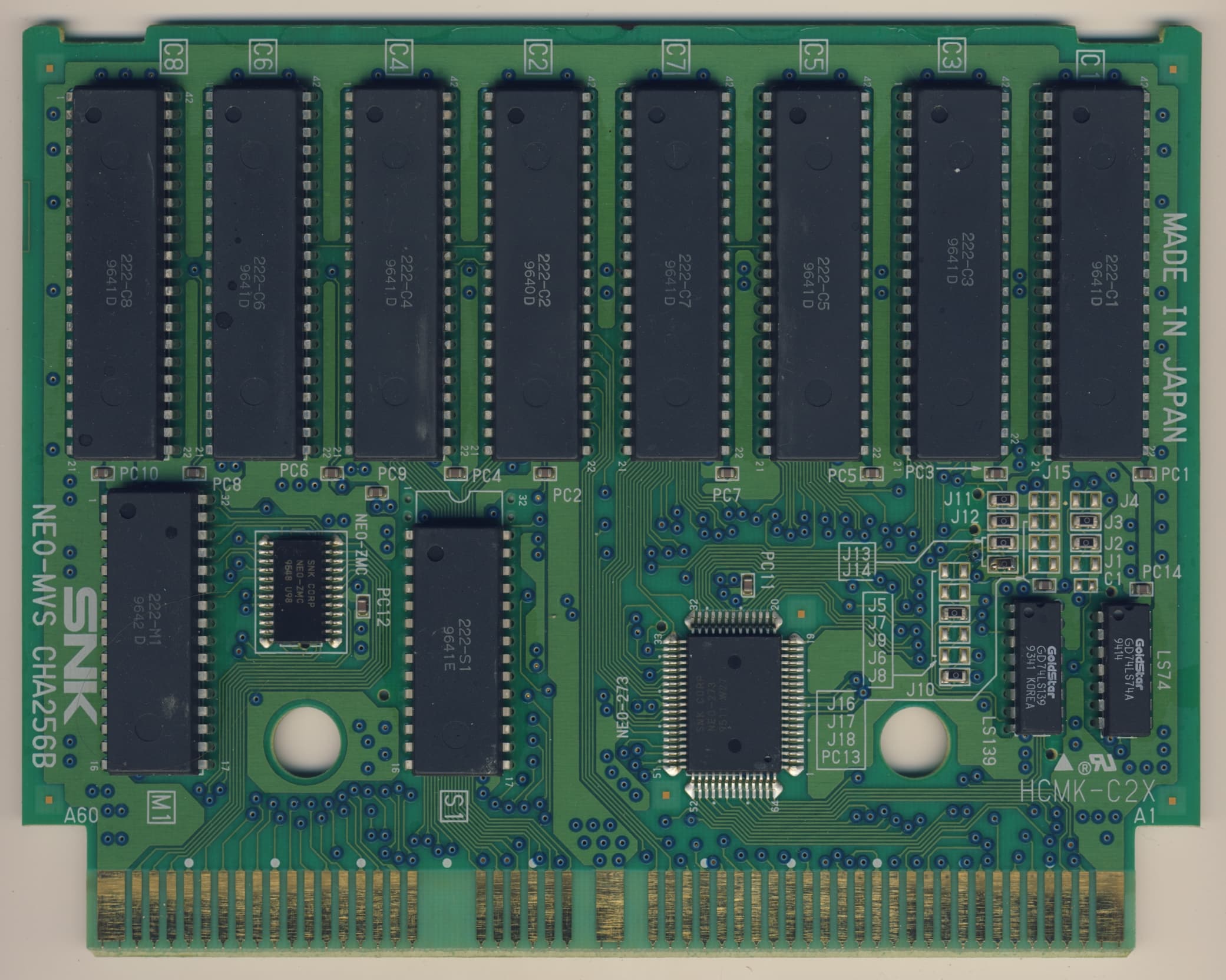Samurai Shodown IV — official PCB back