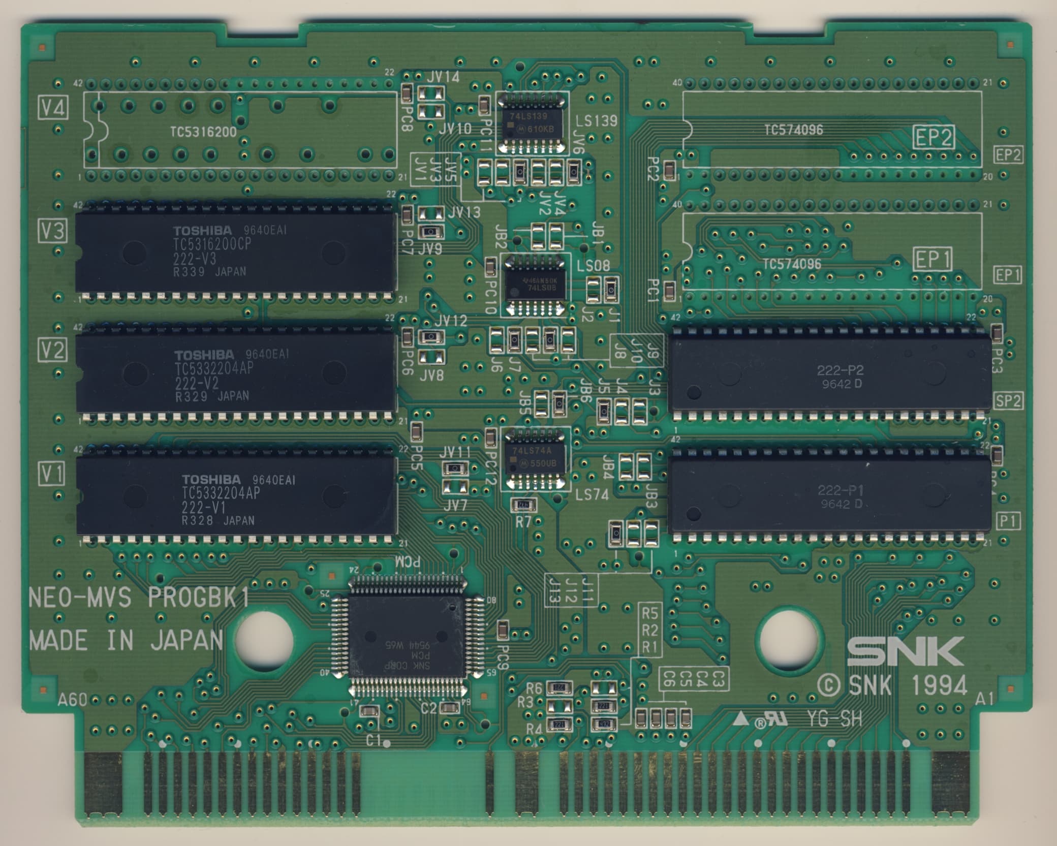 Samurai Shodown IV — official PCB back