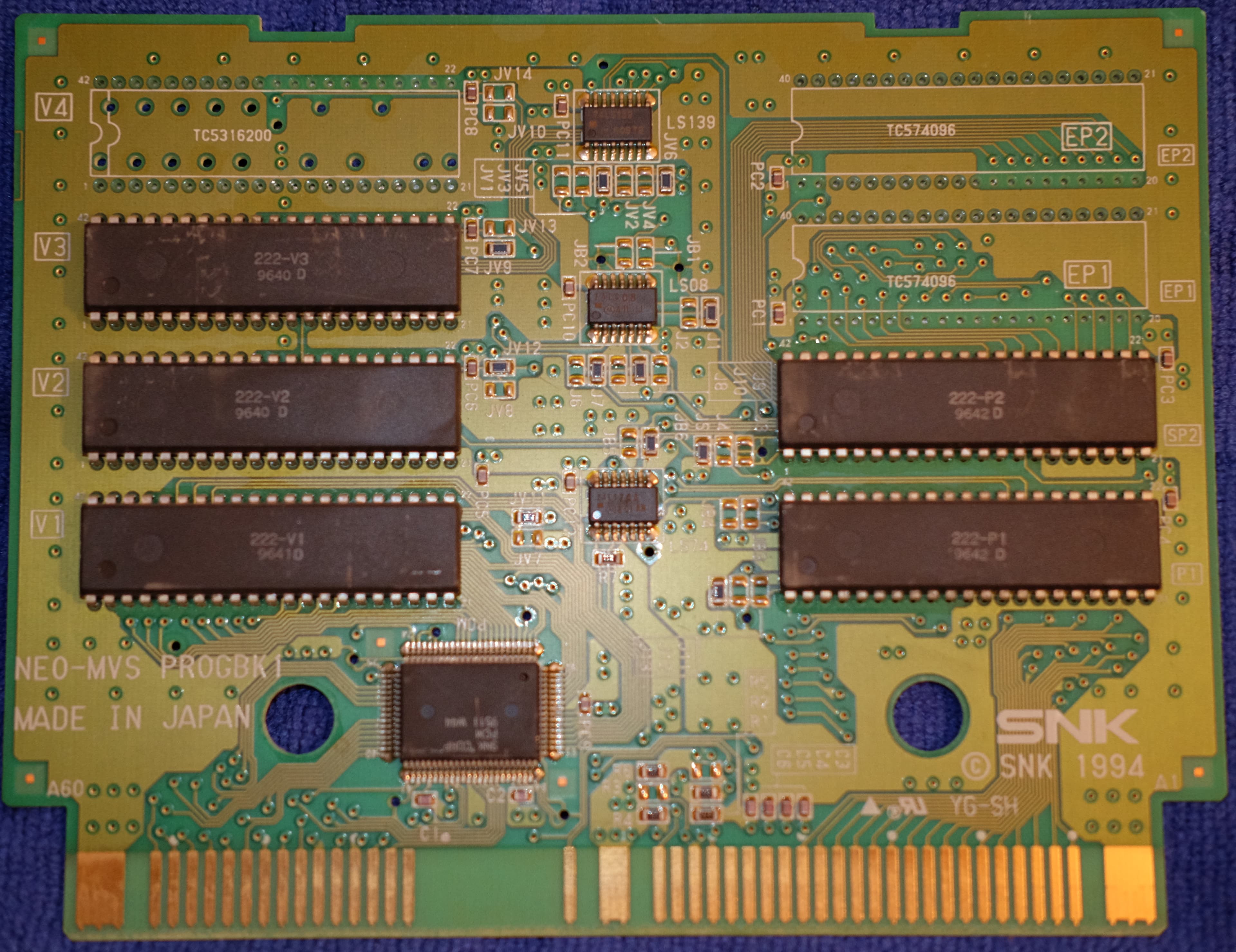 Samurai Shodown IV — official PCB back
